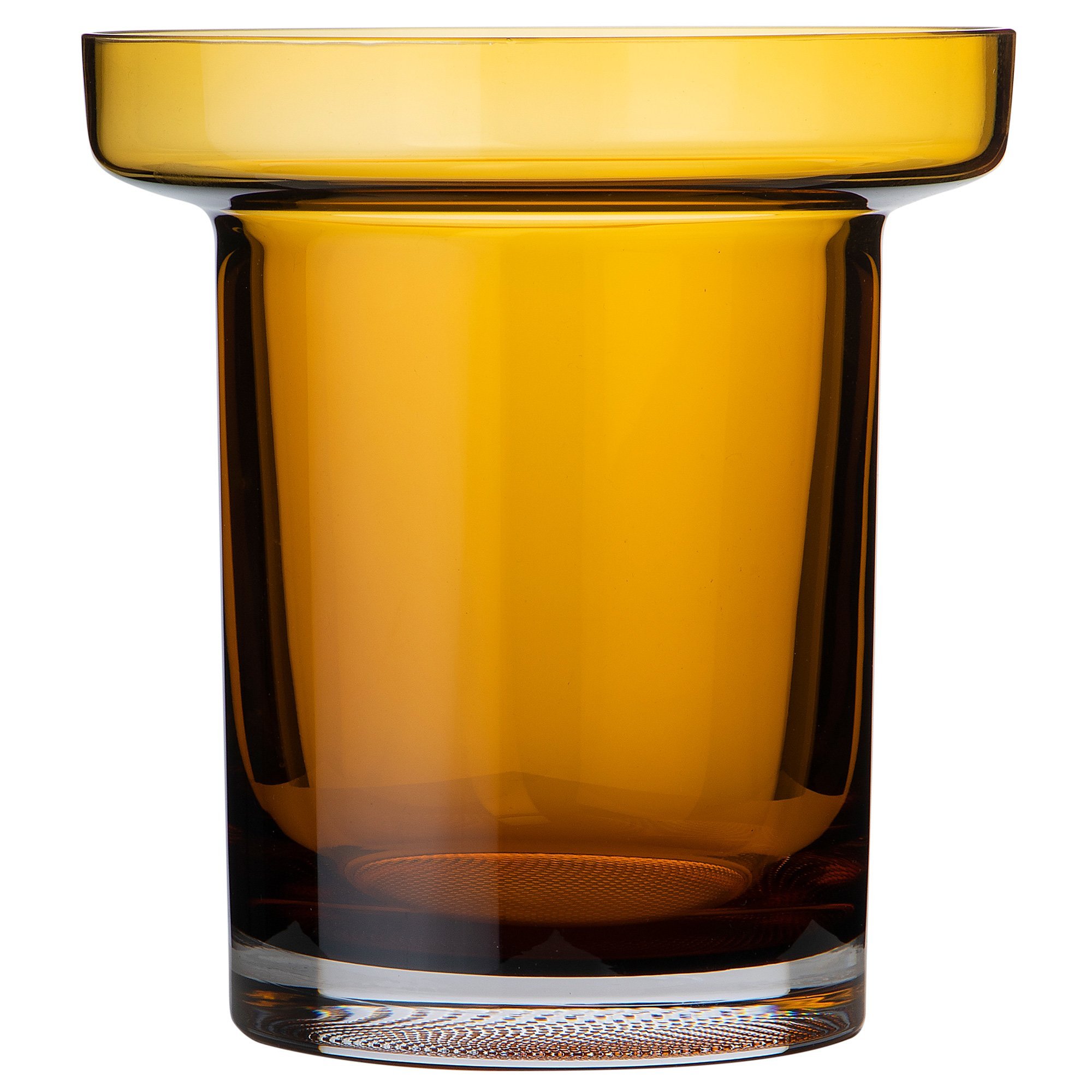 Läs mer om Kosta Boda Limelight tulpanvas amber 19,5 cm.