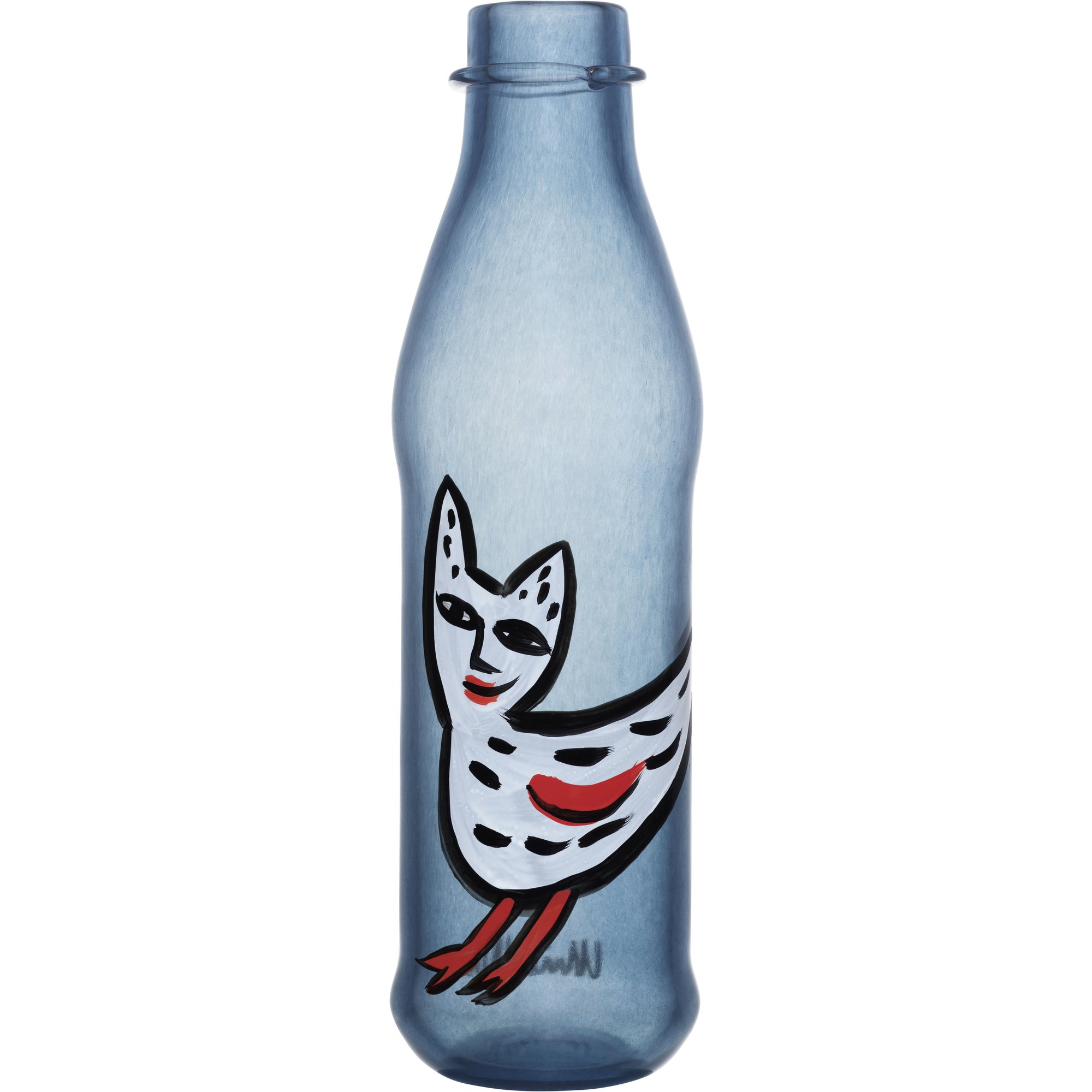 Kosta Boda Hyllestkolleksjon Ulrica Hydman PET-flaske, Stålblå Flaske