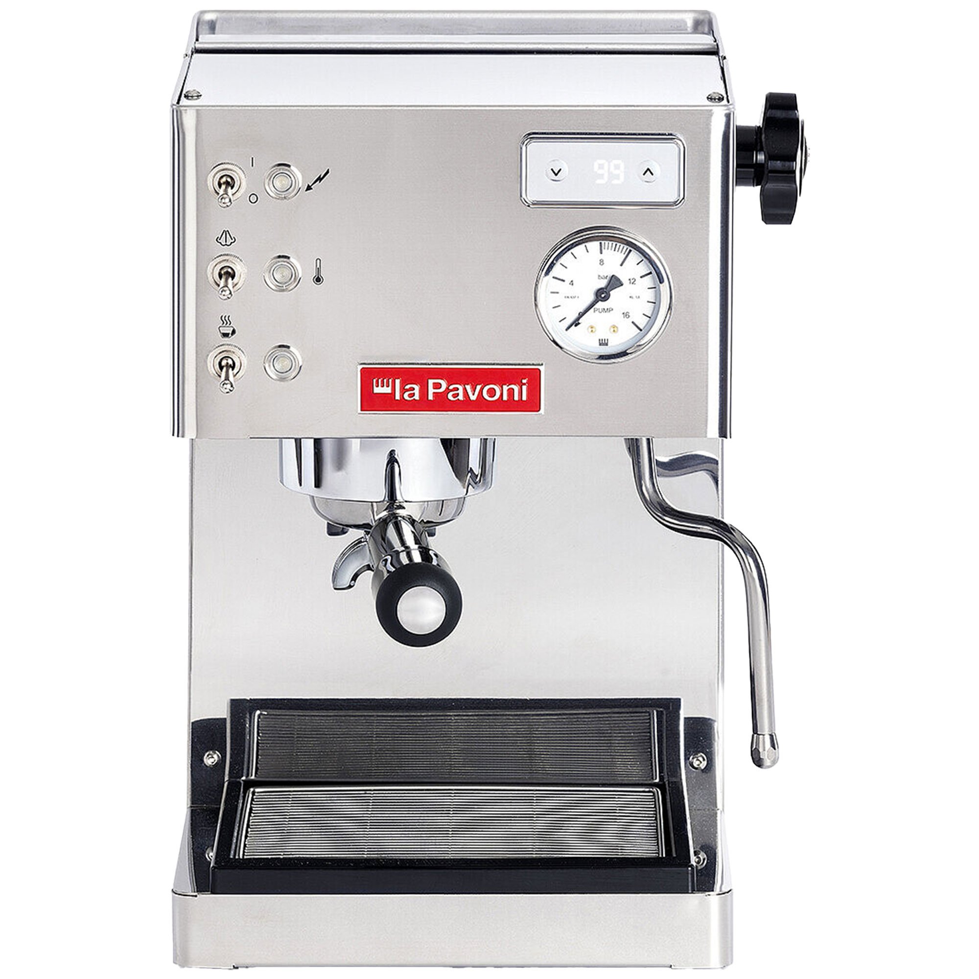 Läs mer om La Pavoni Casa Bar PID espressomaskin, rostfritt stål