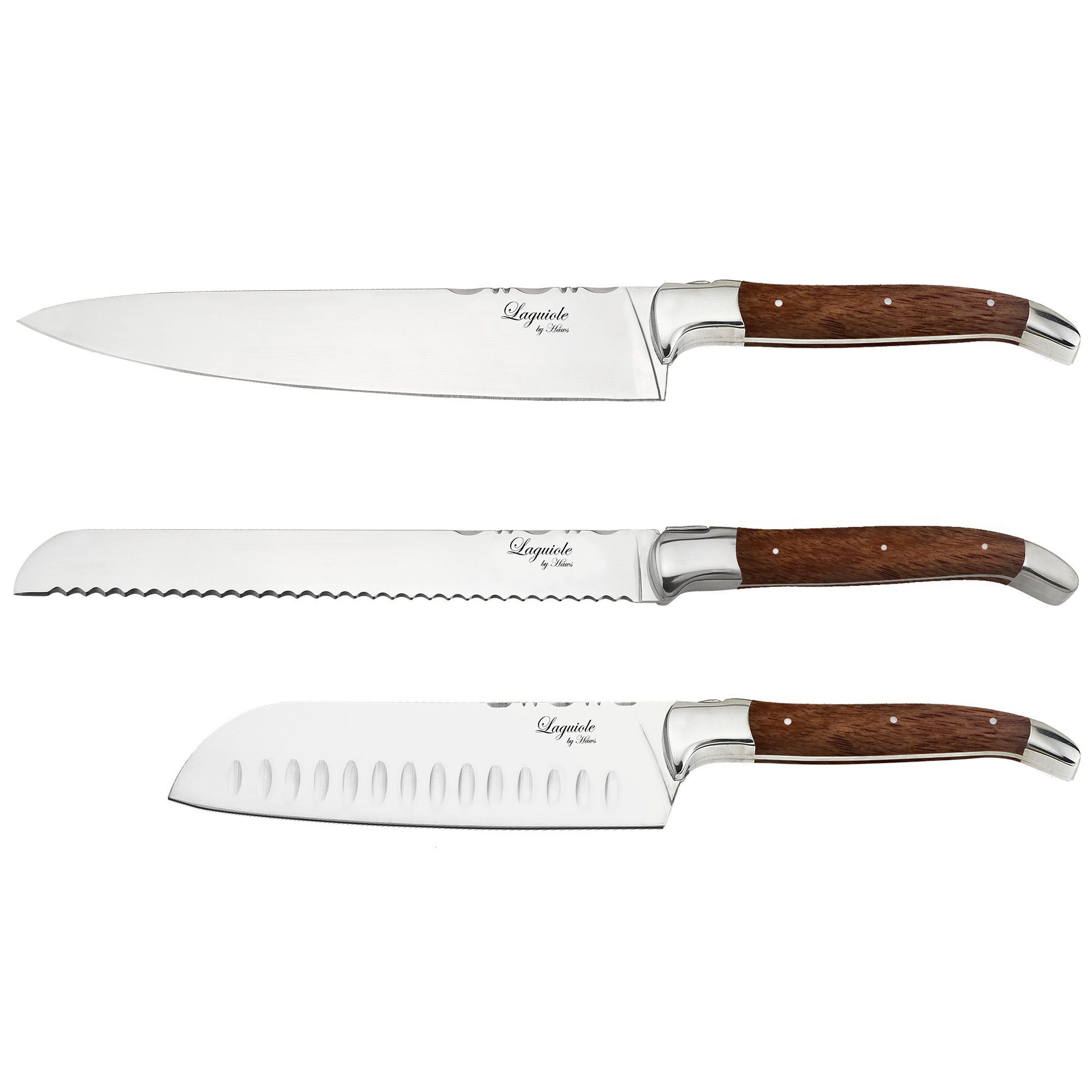 Laguiole By Haws Knivset 3 delar Rosenwood