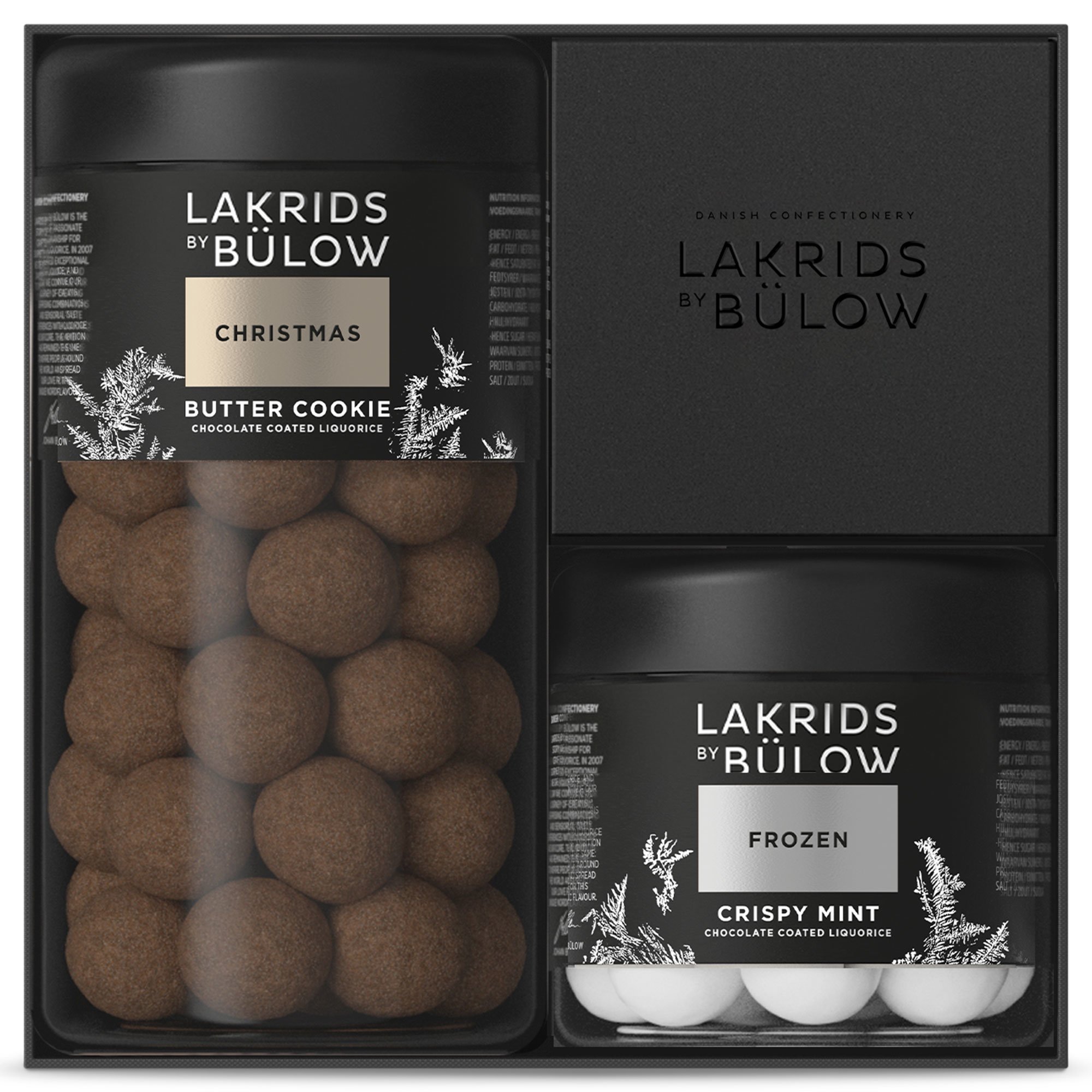 Läs mer om Lakrids by Bülow Black Box Regular/Small Christmas/Frozen, 420 g