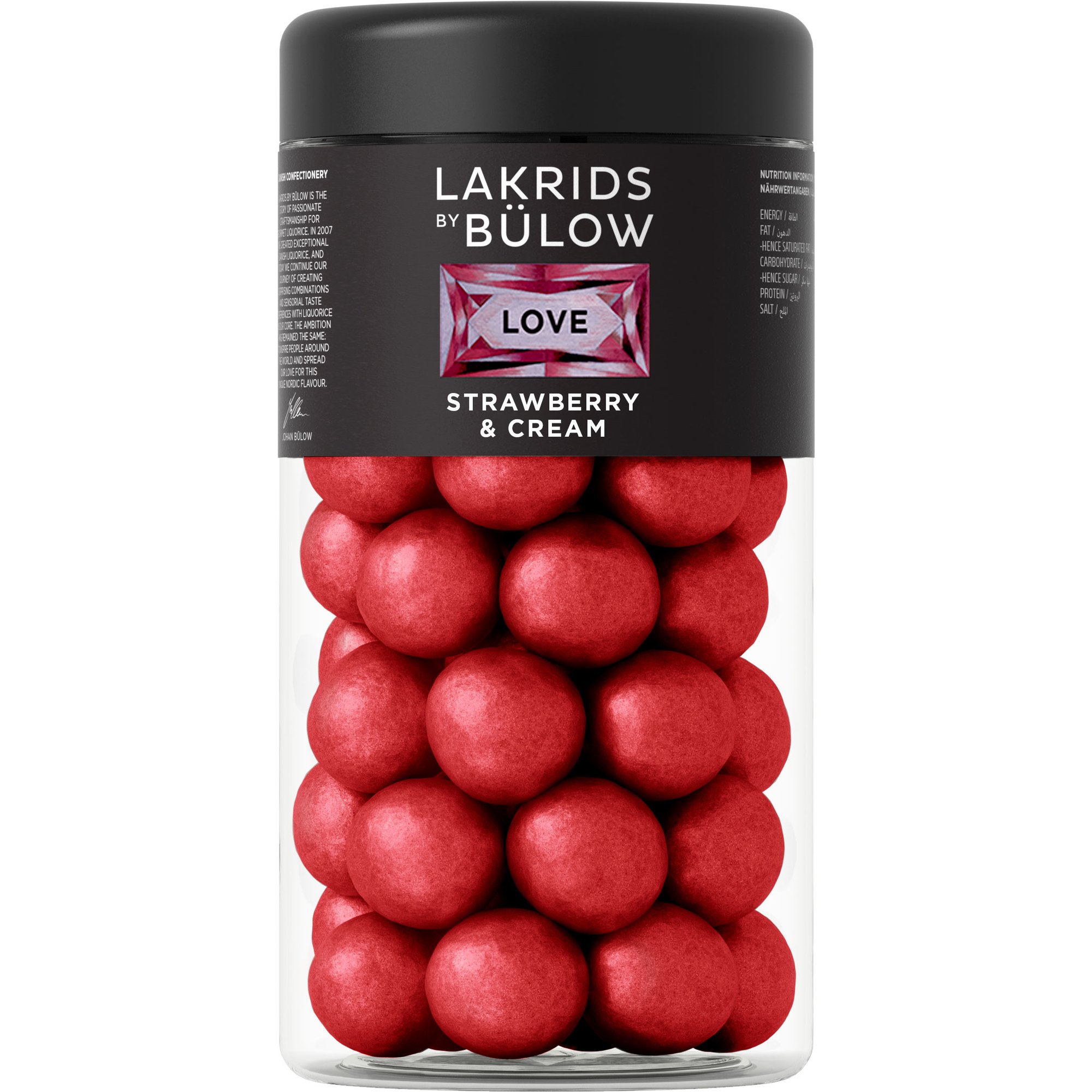 Läs mer om Lakrids by Bülow Love Strawberry & Cream Regular 295 g