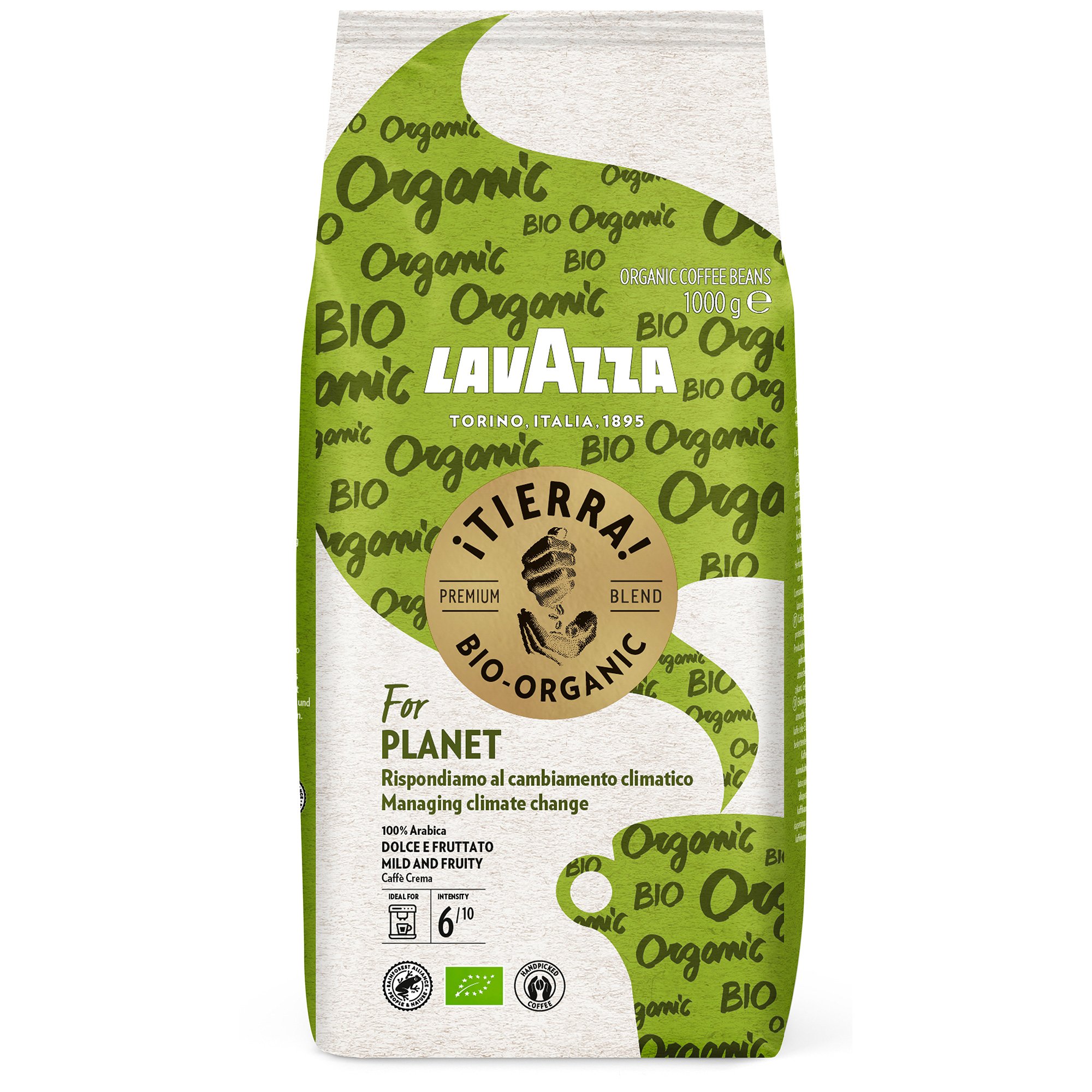 Lavazza Â¡Tierra! For Planet Organic kaffebønner, 1 kg