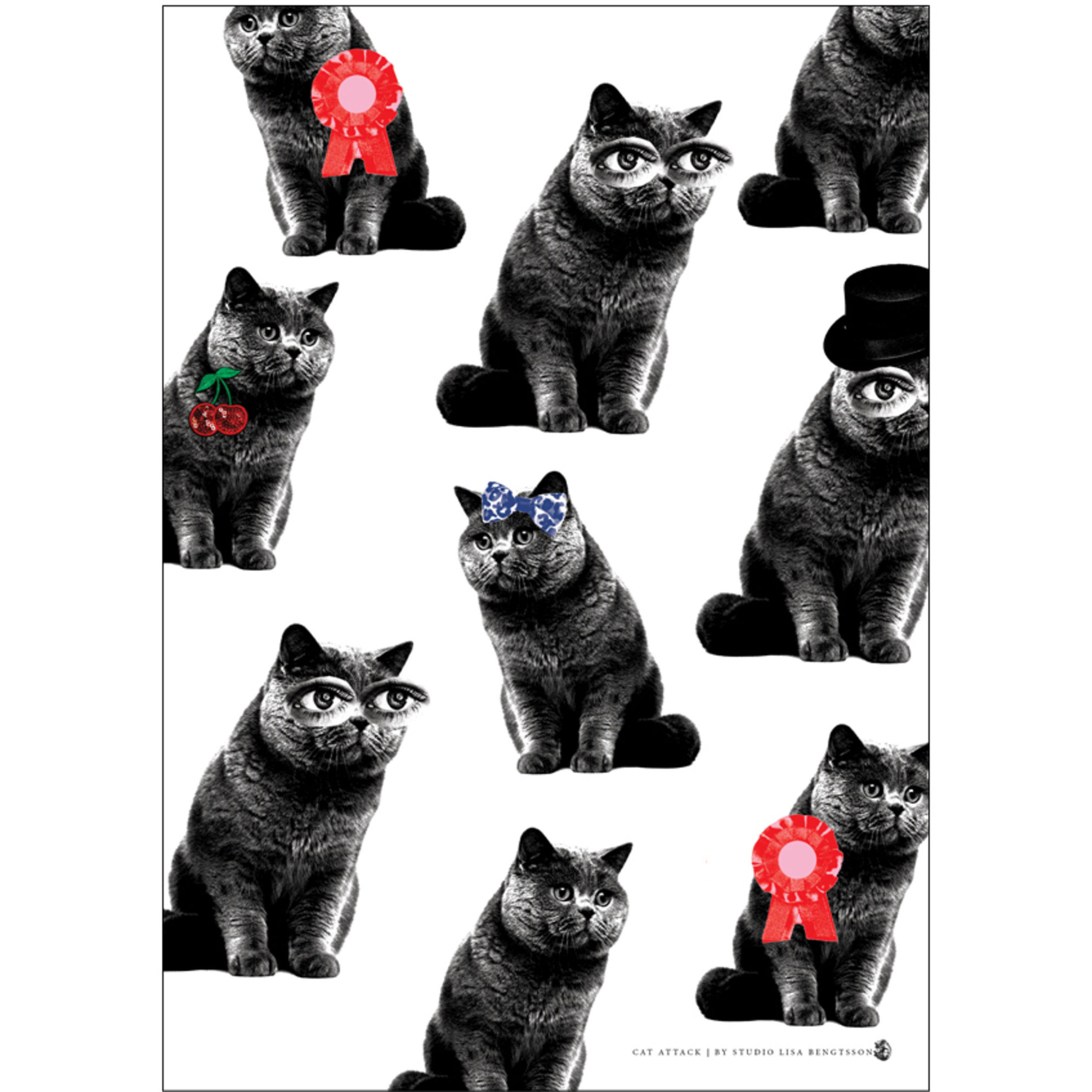 Lisa Bengtsson A3 Poster Cat Attack