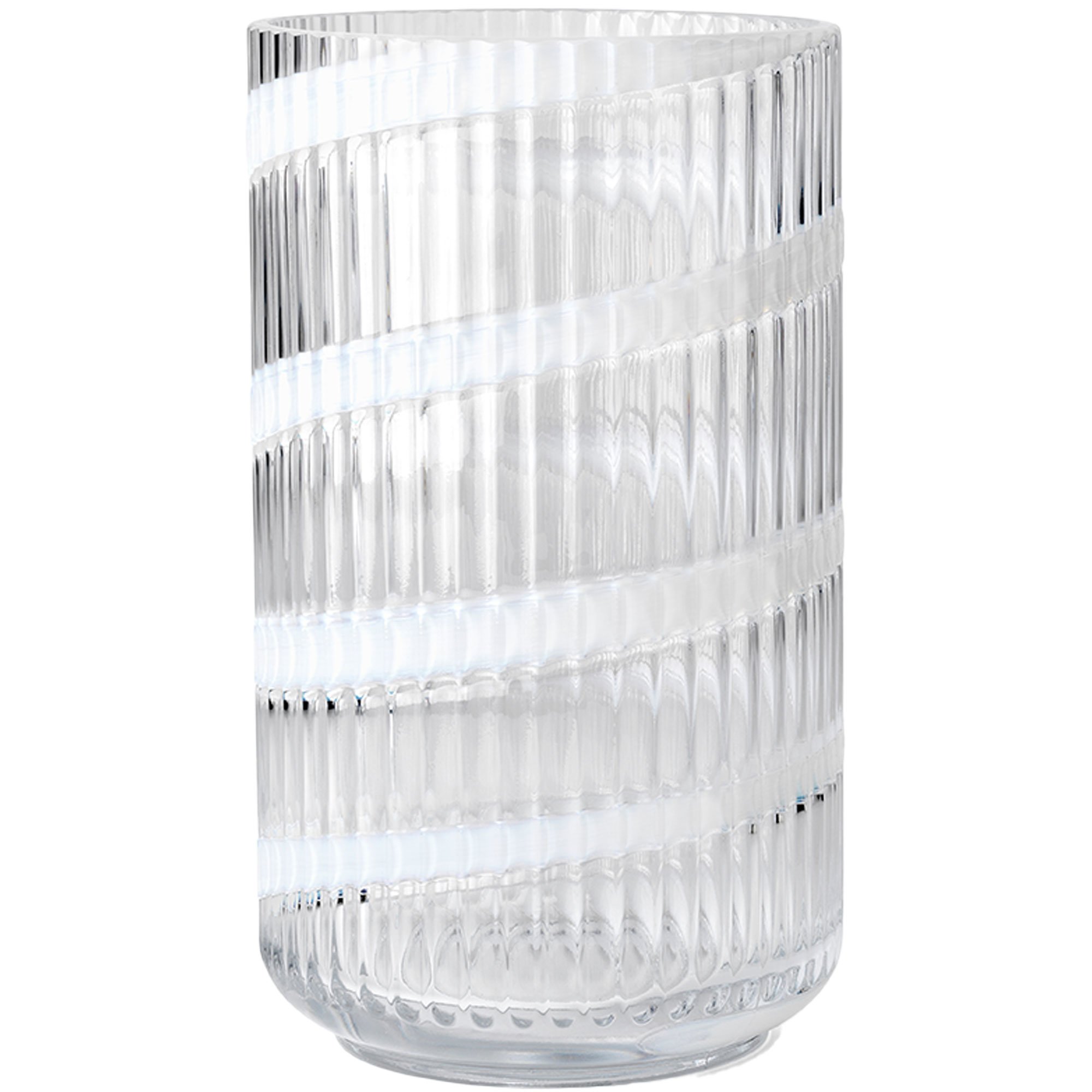 Läs mer om Lyngby Porcelæn Swirl vas 25 cm, vit