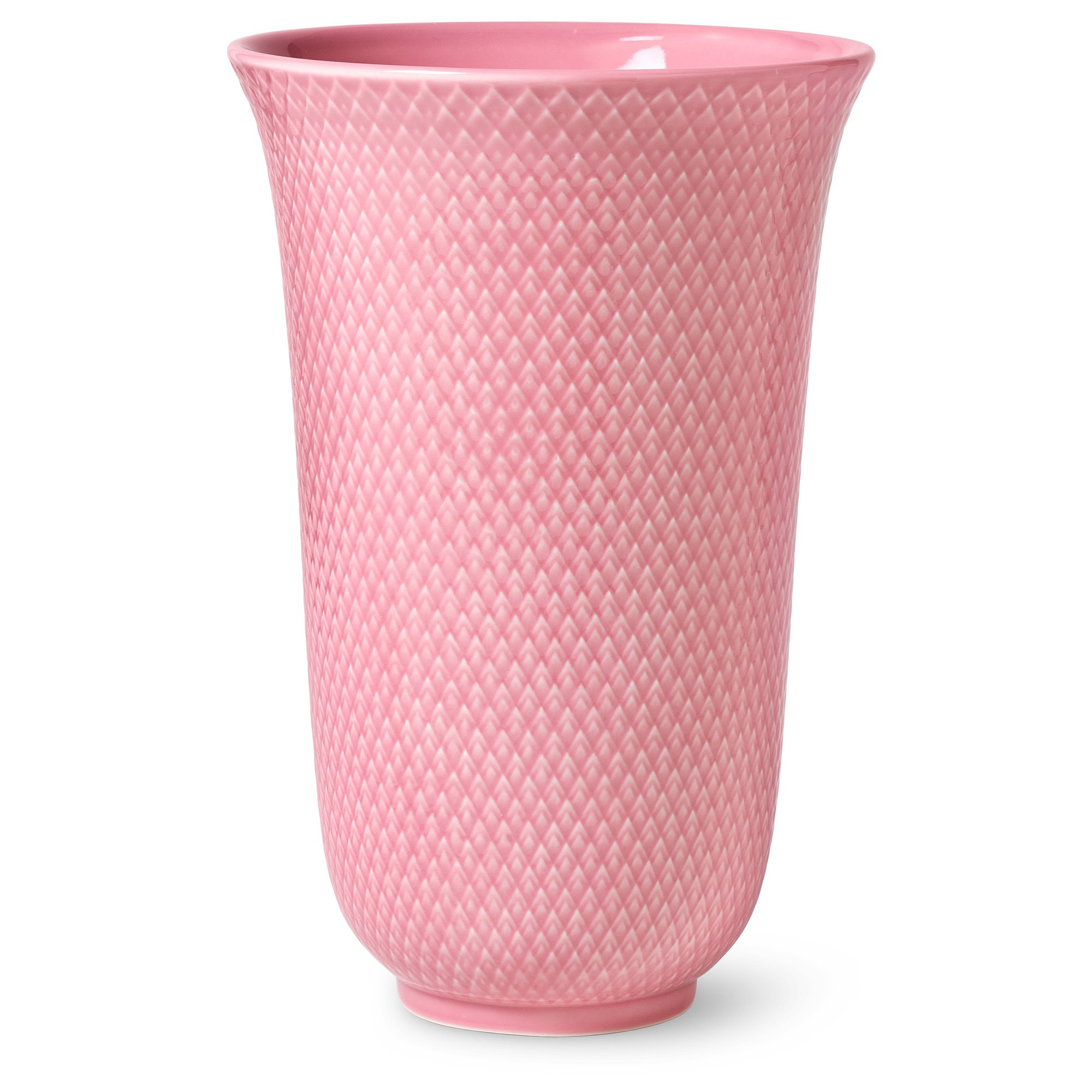 Läs mer om Lyngby Porcelæn Rhombe Color vas, 20 cm, rosa