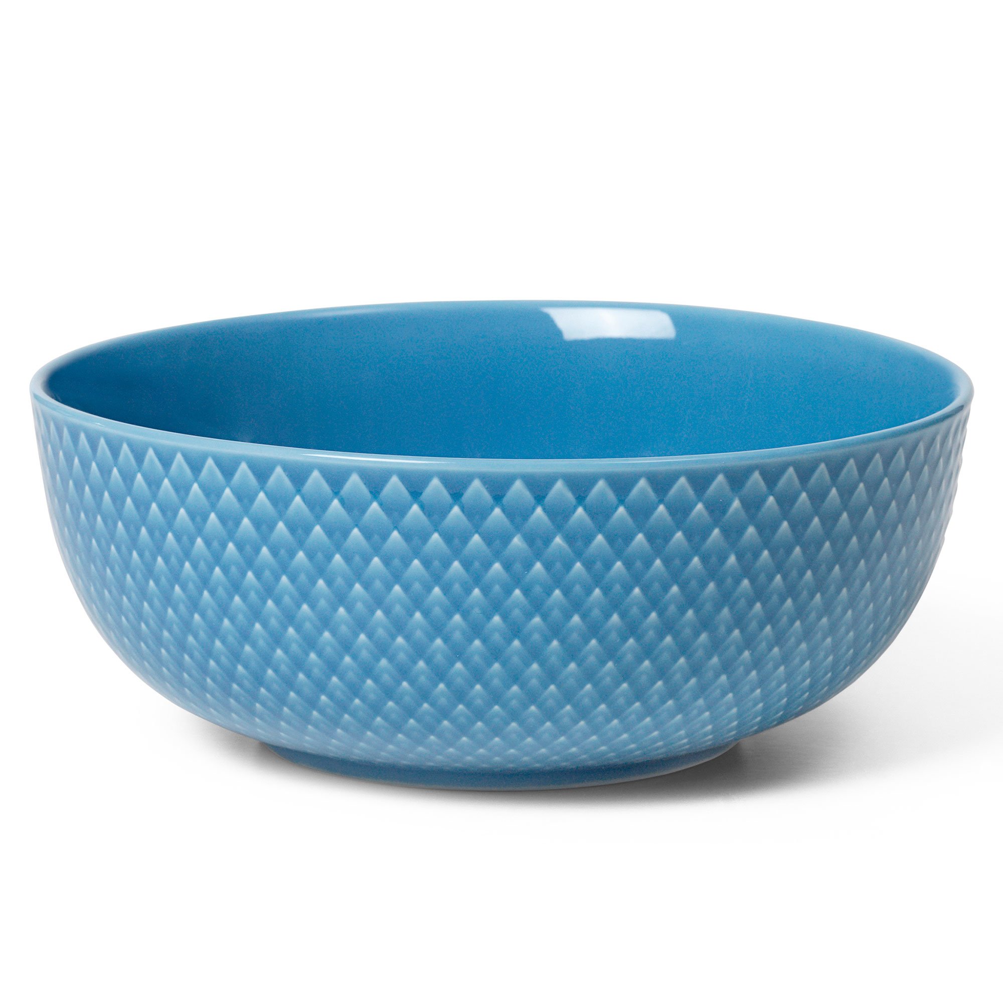 Lyngby Porcelæn Rhombe Color skål 15,5 cm, blå