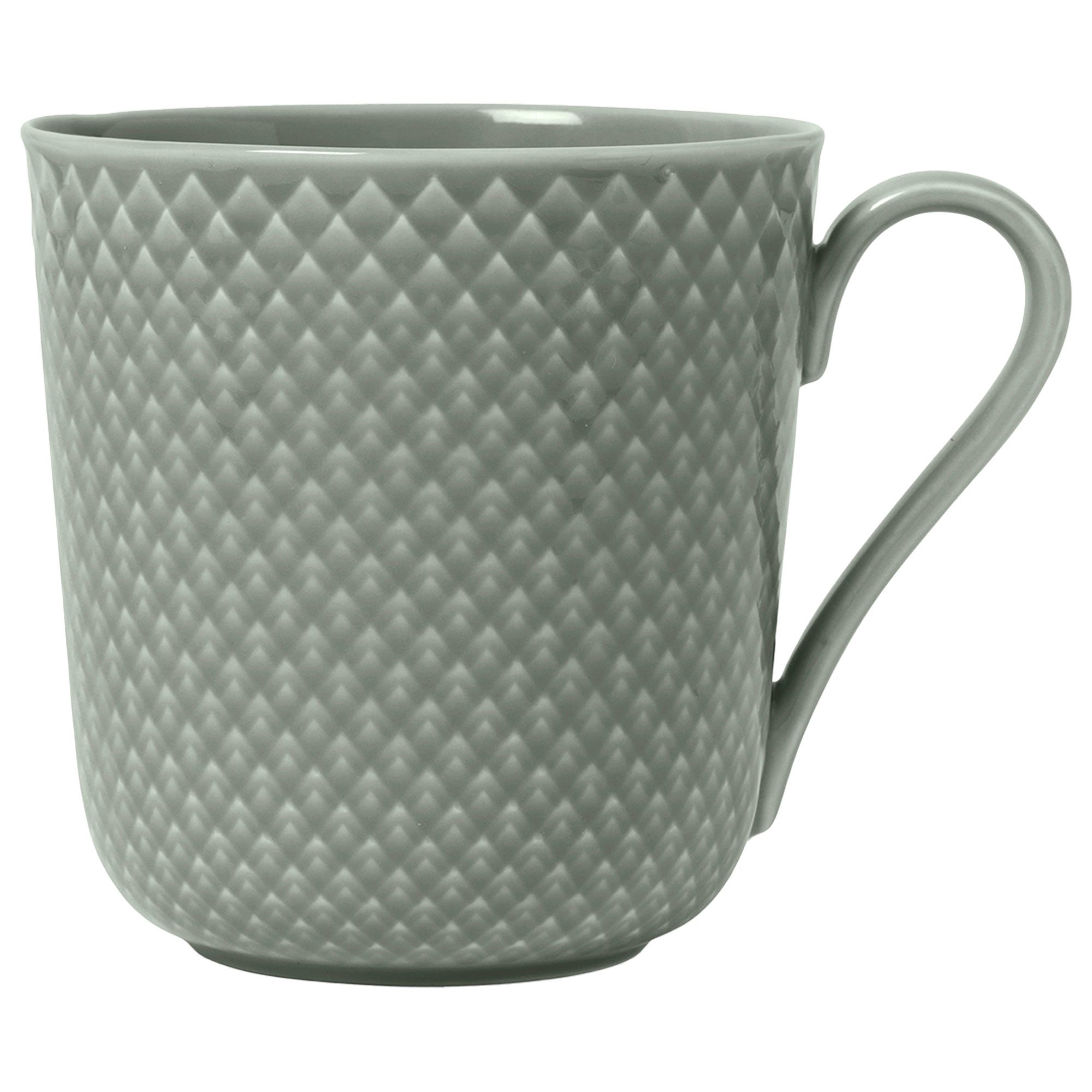 Lyngby Porcelæn Rhombe Earth mugg moss