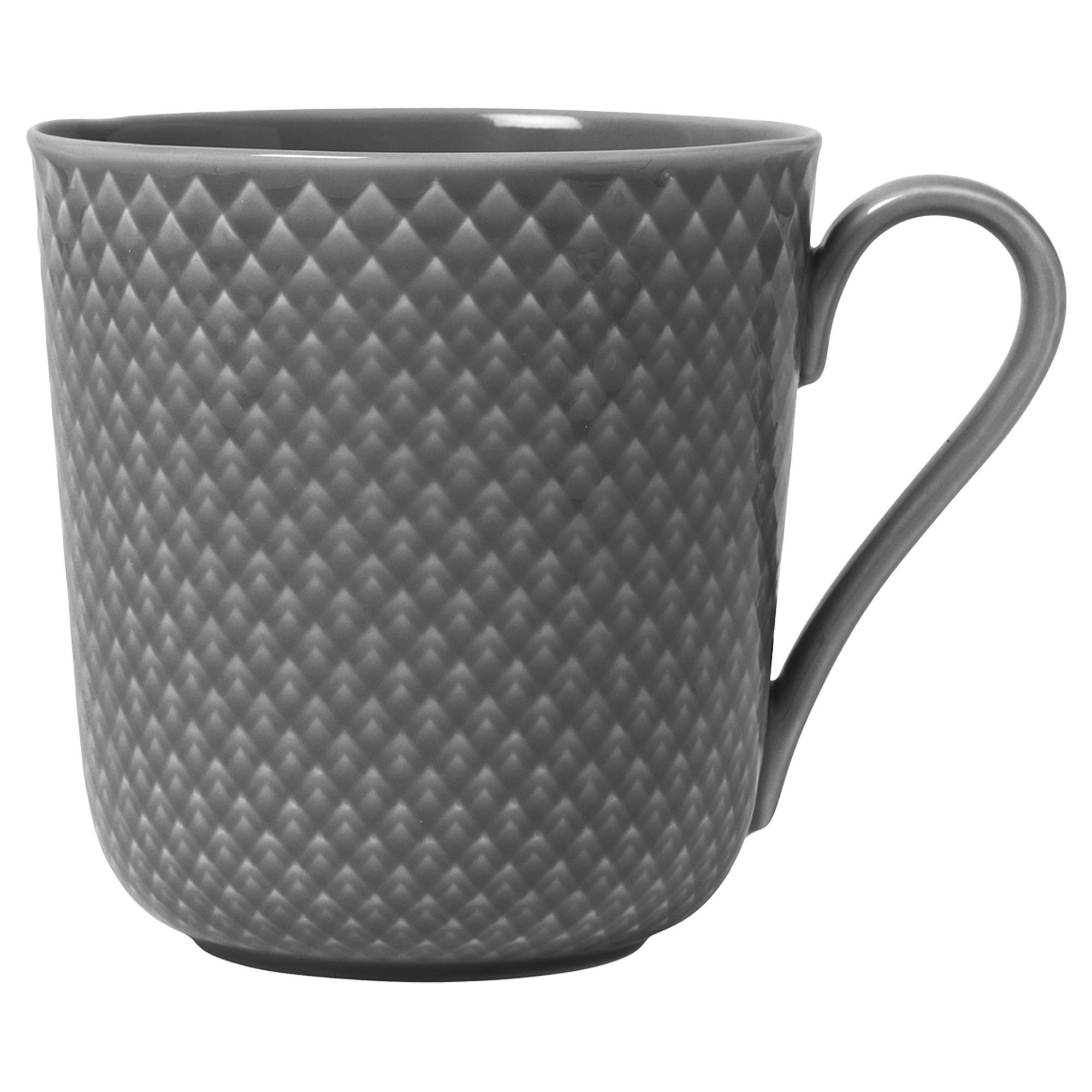 Lyngby Porcelæn Rhombe Earth mugg slate