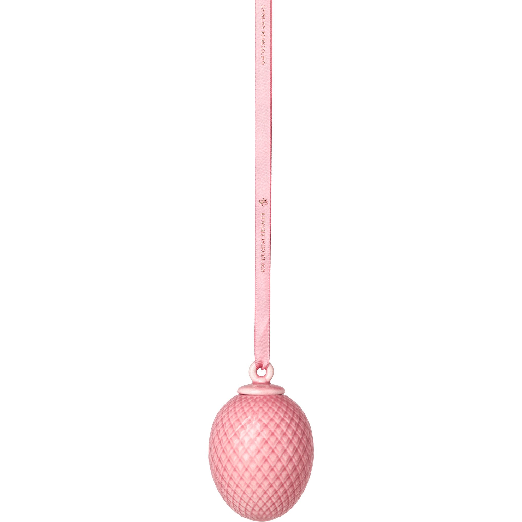 Lyngby Porcelæn Rhombe Påskeoppheng 75 cm Rosa