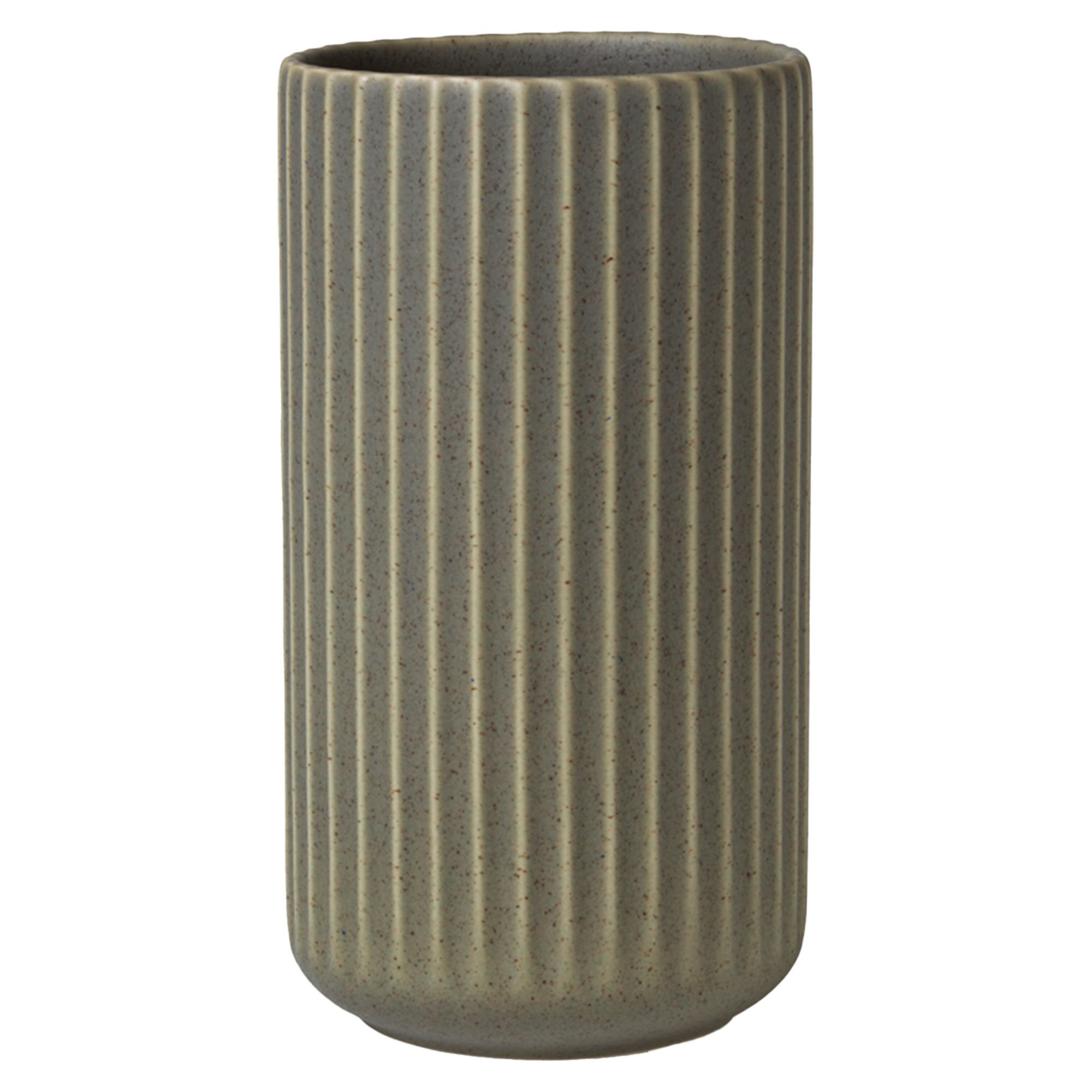 Lyngby Porcelæn Vase 20,5 cm olivengrønn