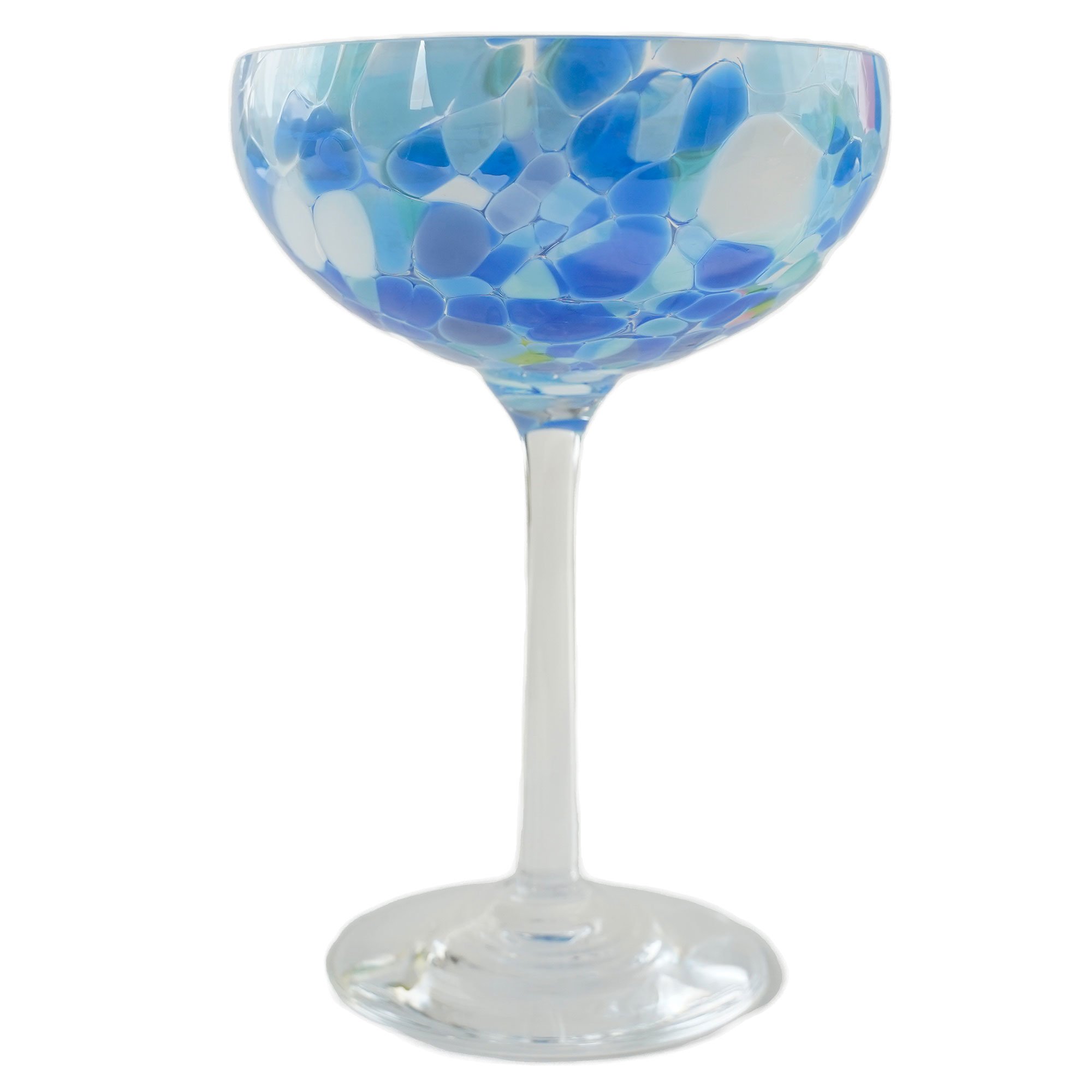 Läs mer om Magnor Swirl champagneglas 22 cl, blå
