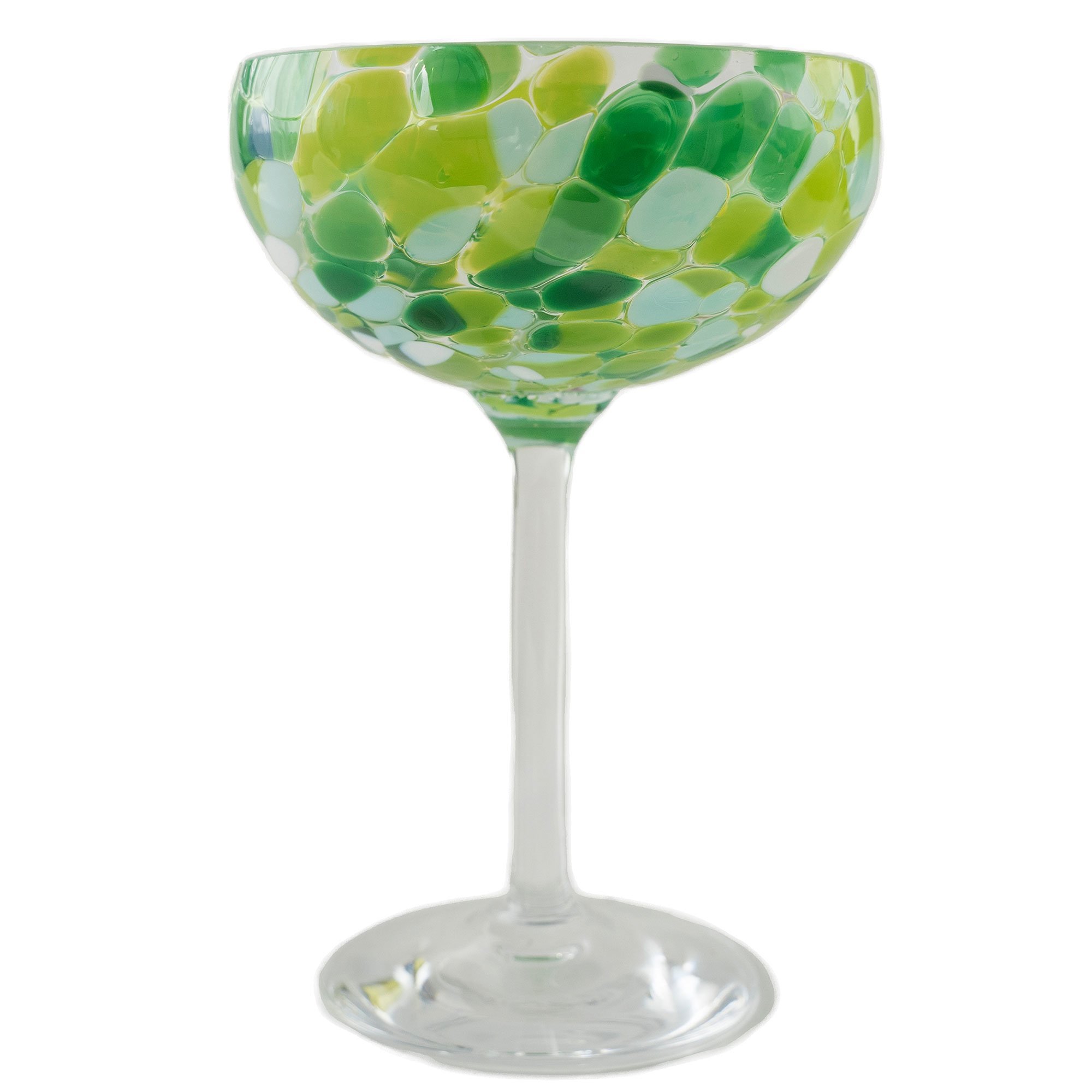 Magnor Swirl champagneglas 22 cl, grön