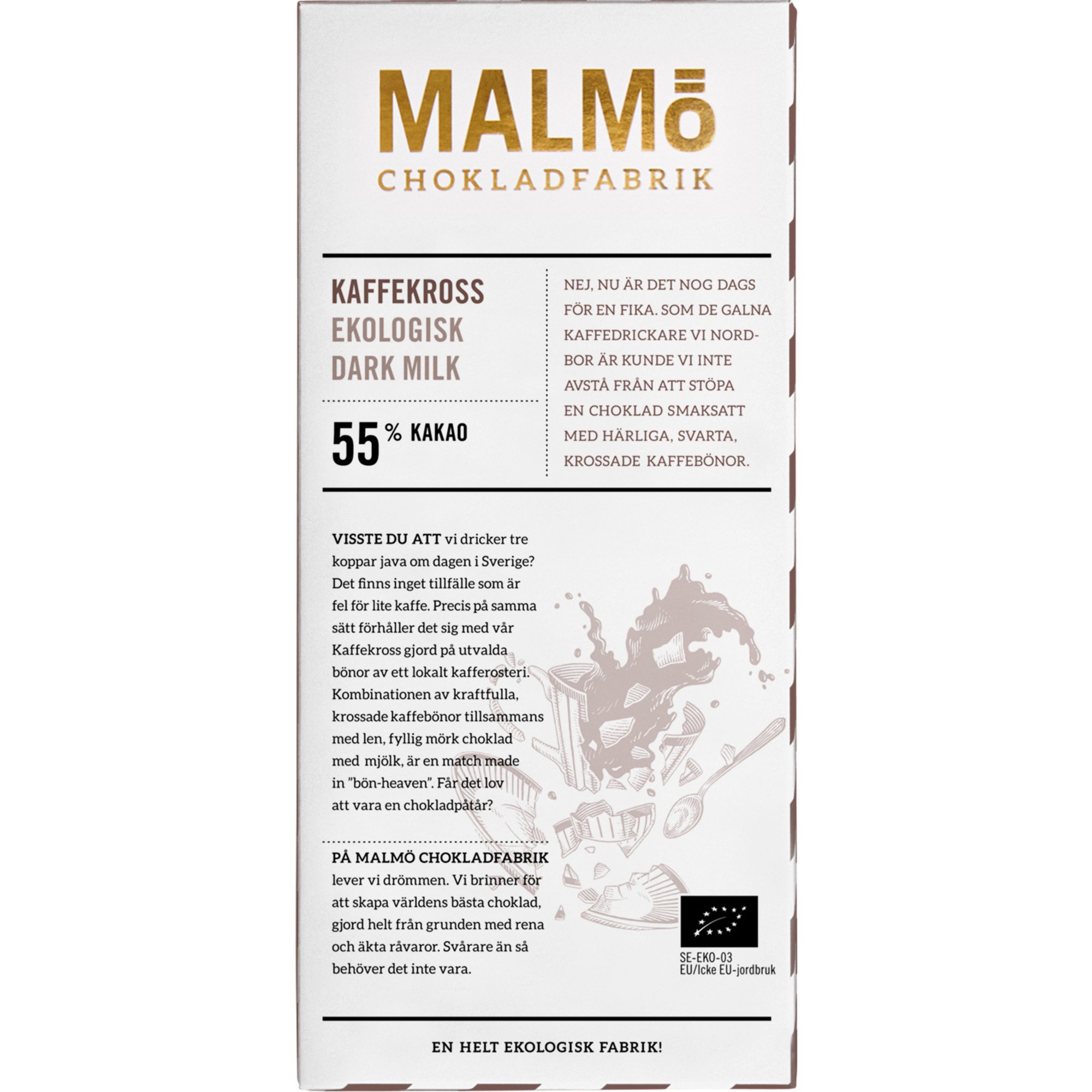 Malmö Chokladfabrik Kaffekross 55%