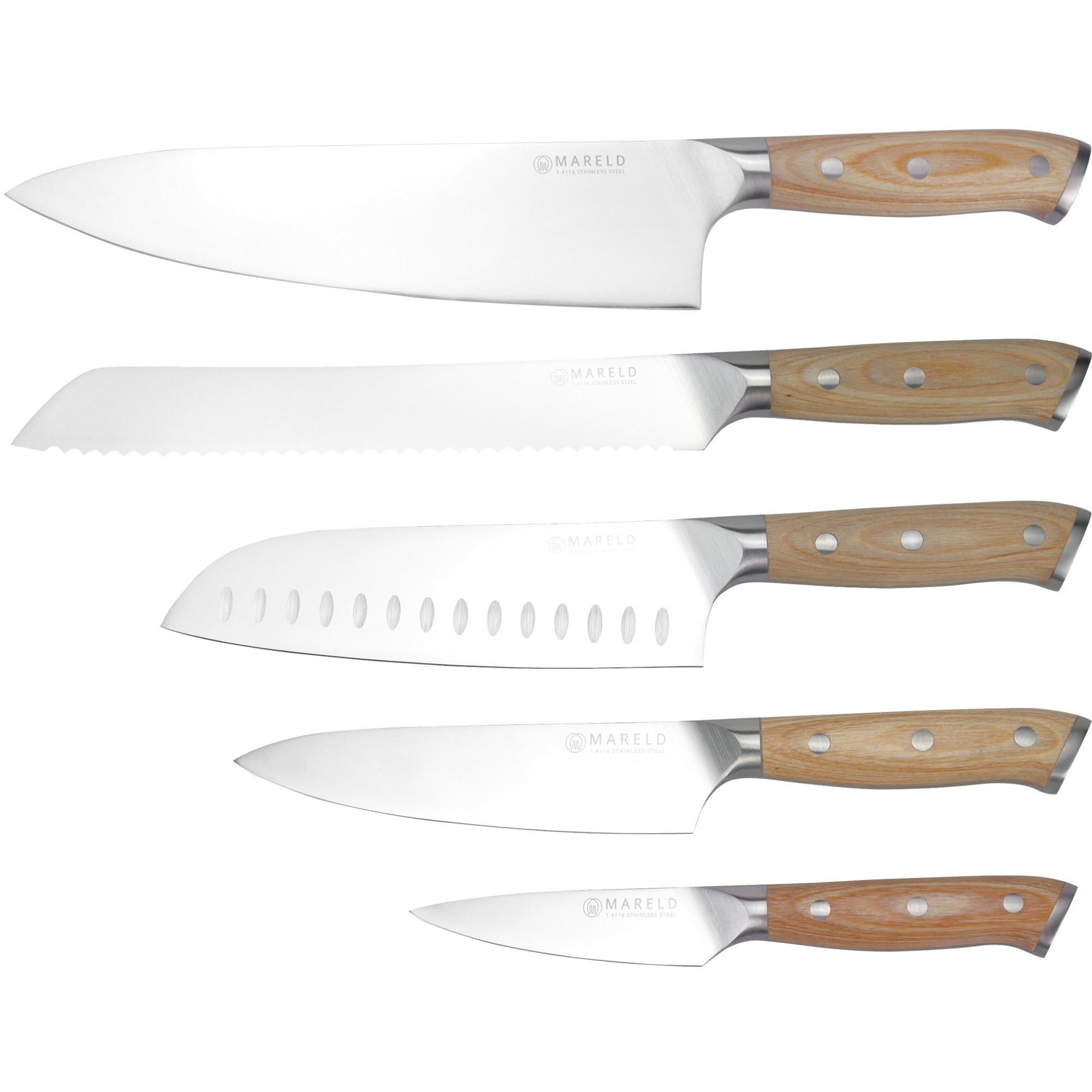 Mareld Knivset, 5 knivar