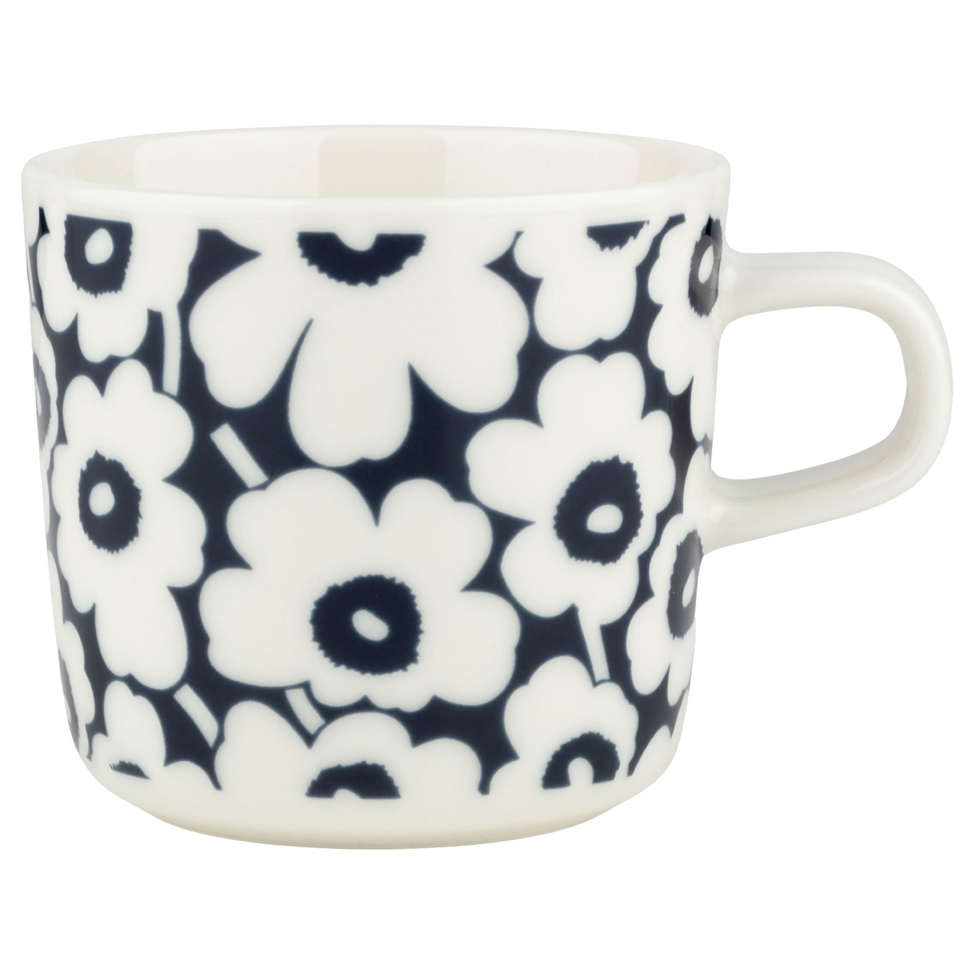 Marimekko Pikkuinen Unikko kaffekopp 2 dl blå/vit