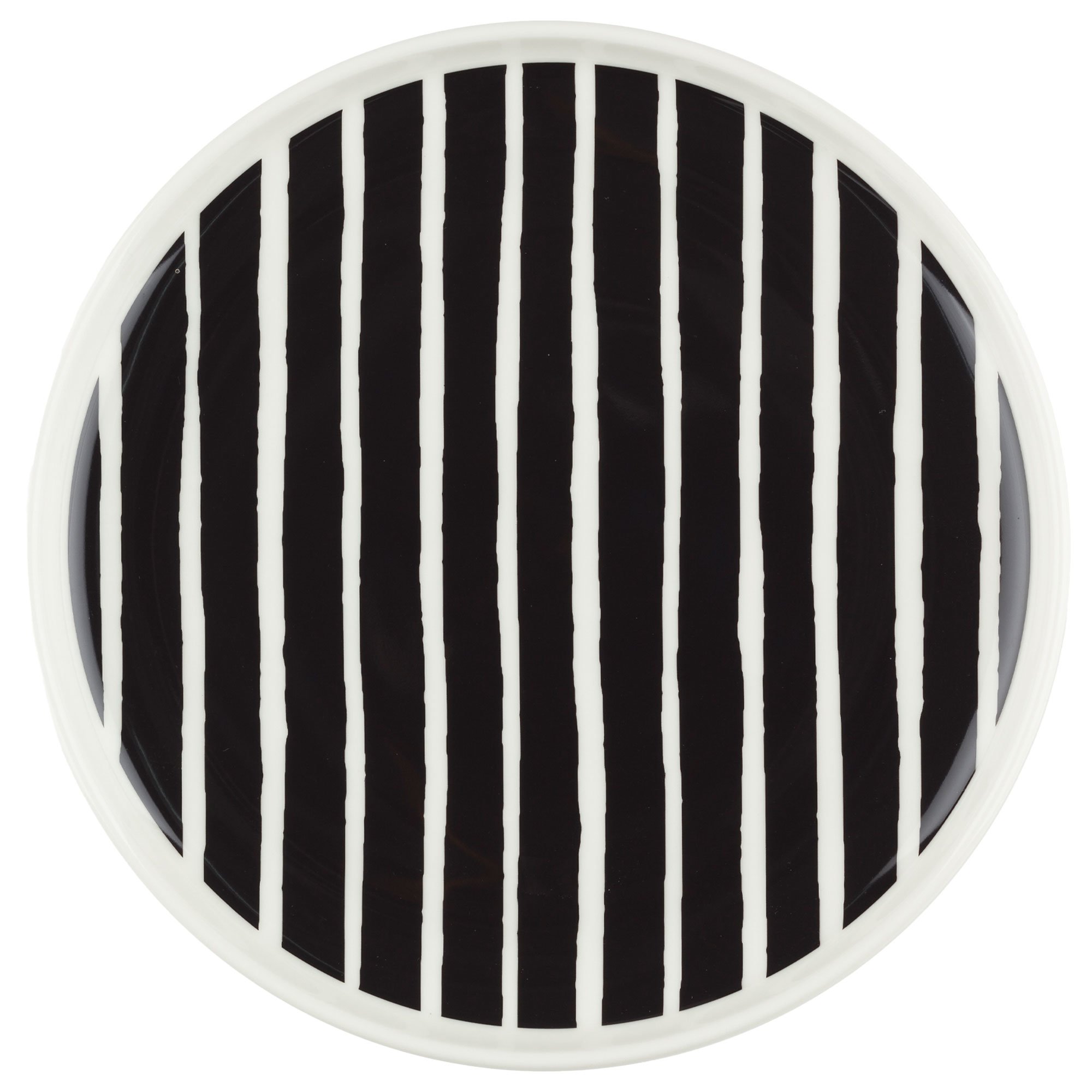 Marimekko Piccolo tallerken 20 cm hvid/sort