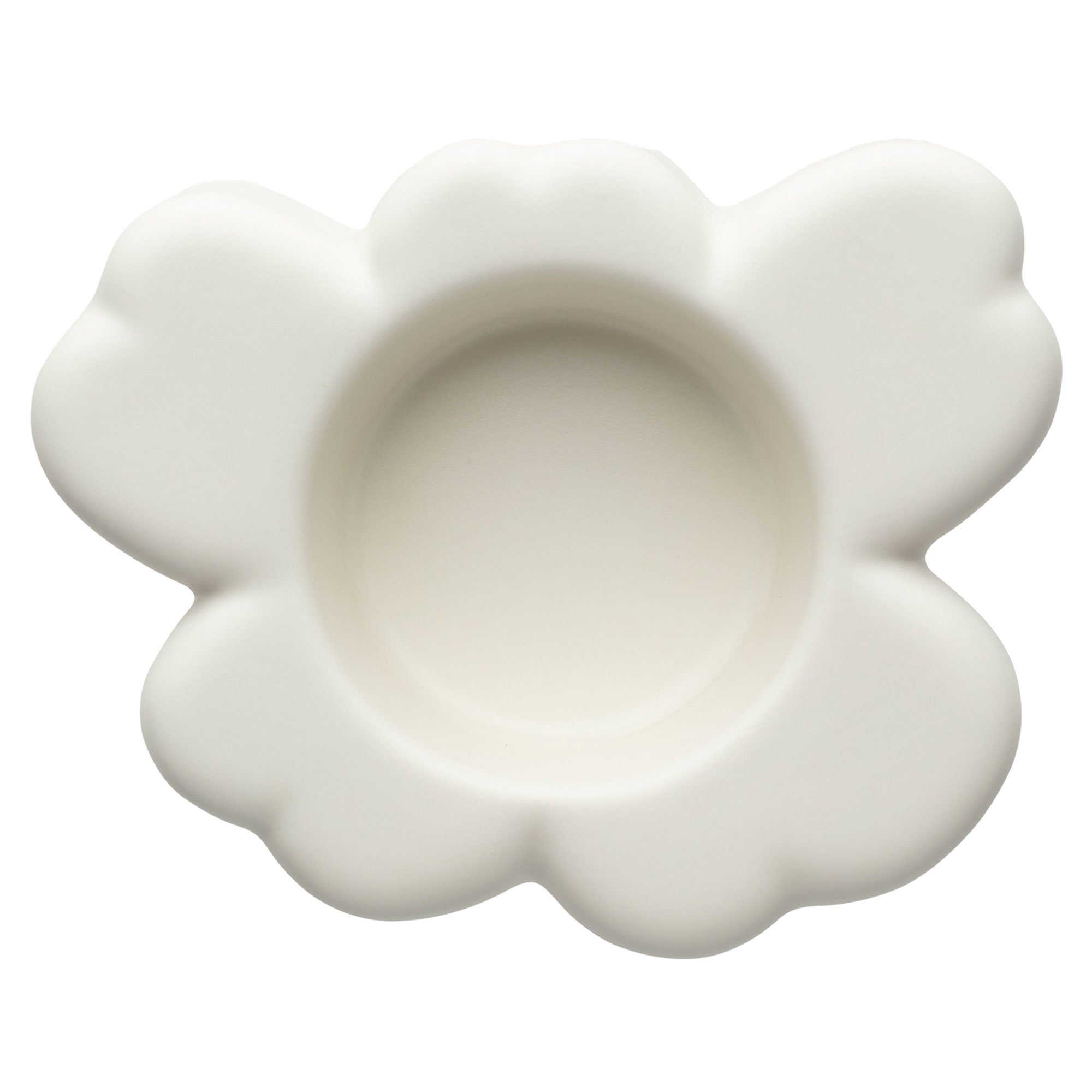 Marimekko Unikko Shape värmeljushållare 10×3 cm matte white