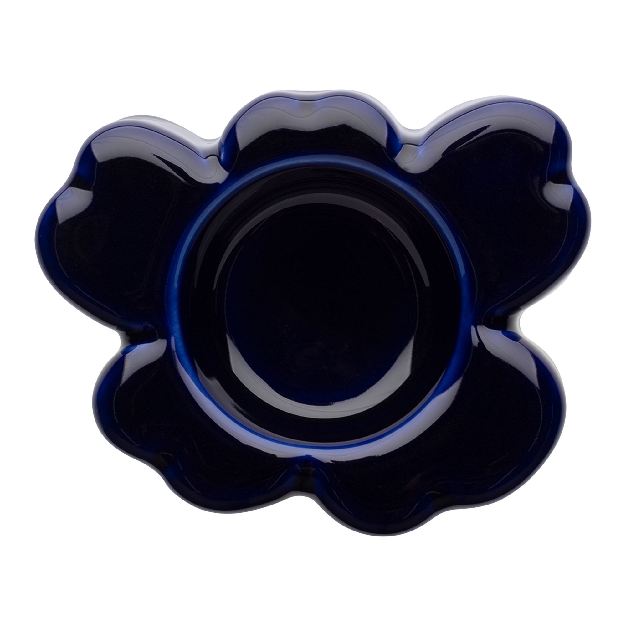 Marimekko Unikko Shape värmeljushållare 10×3 cm cobalt