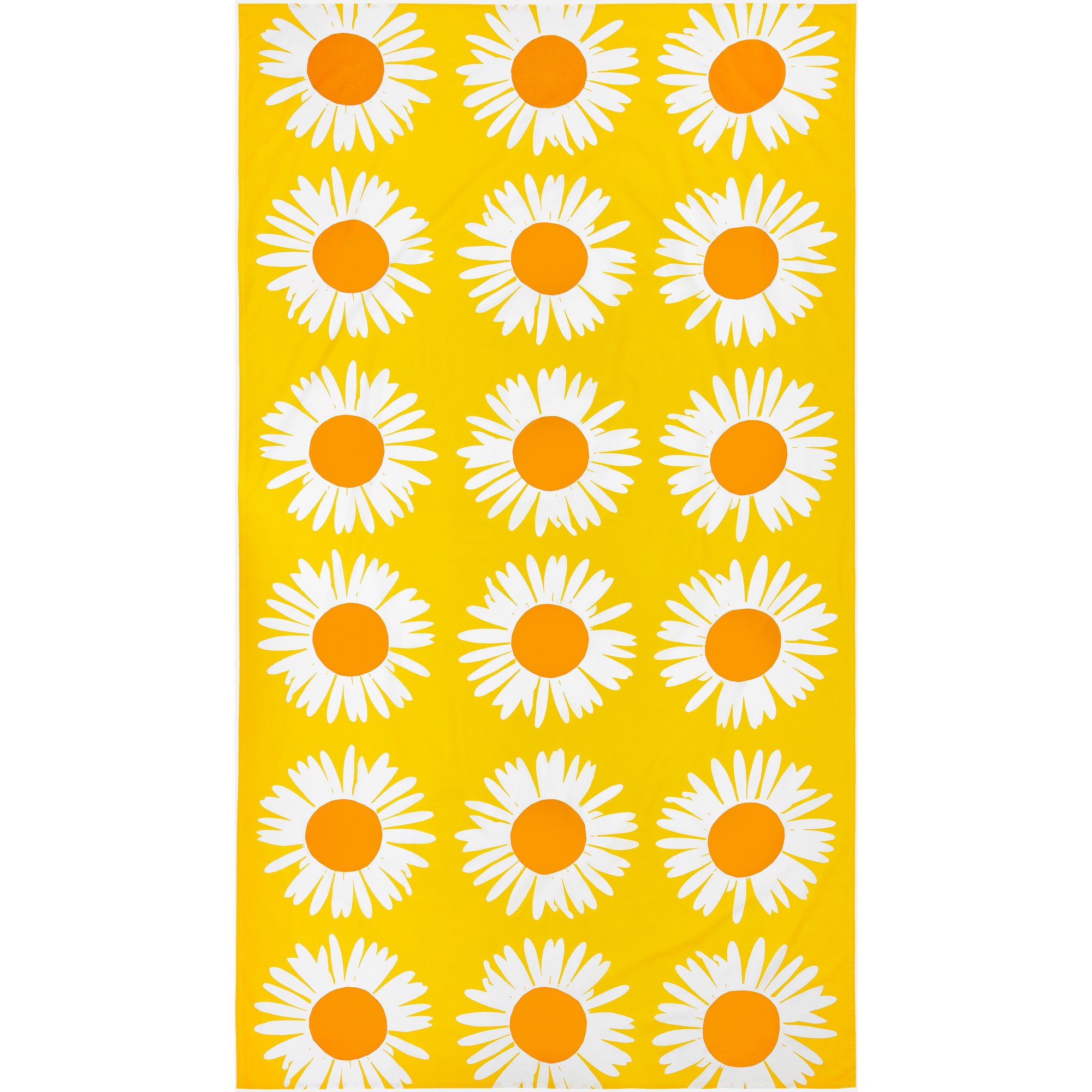 Marimekko Auringonkukka duk 135×280 cm gul/vit
