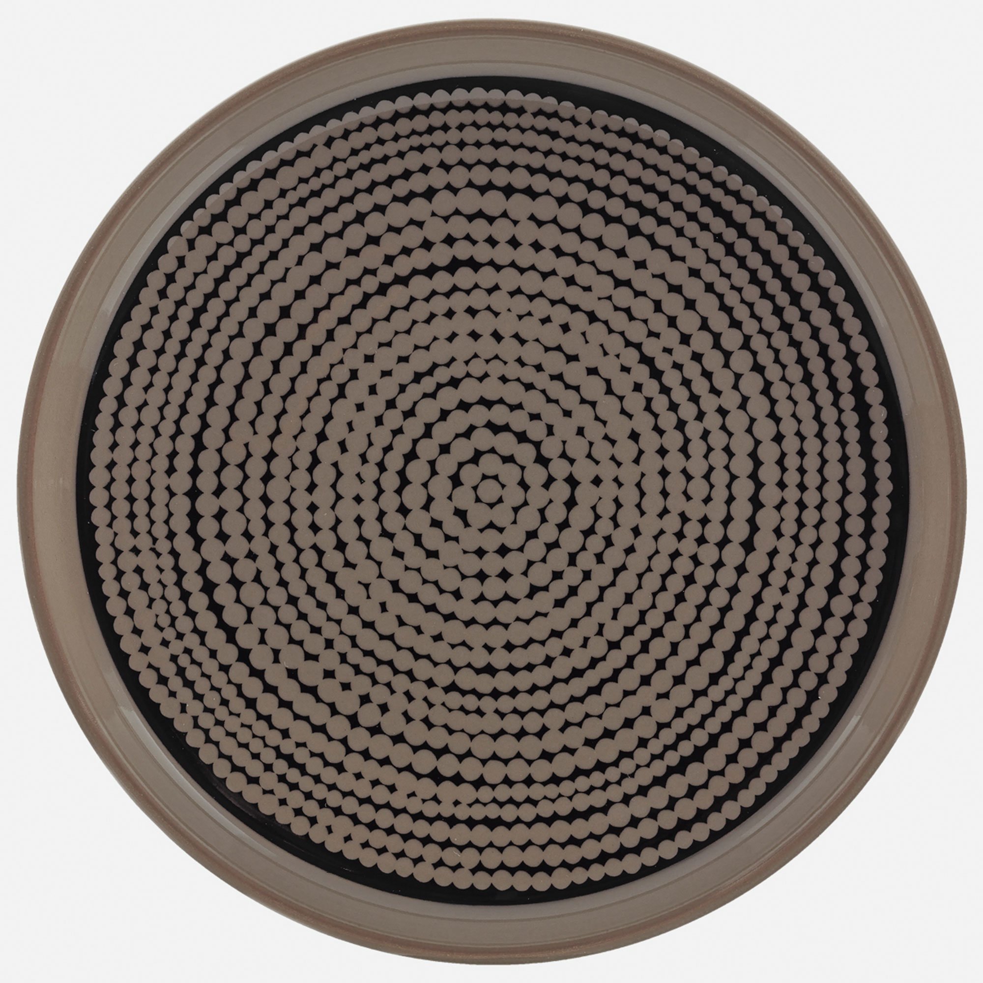 Marimekko Siirtolapuutarha tallerken, Ø 13,5 cm, terra/sort