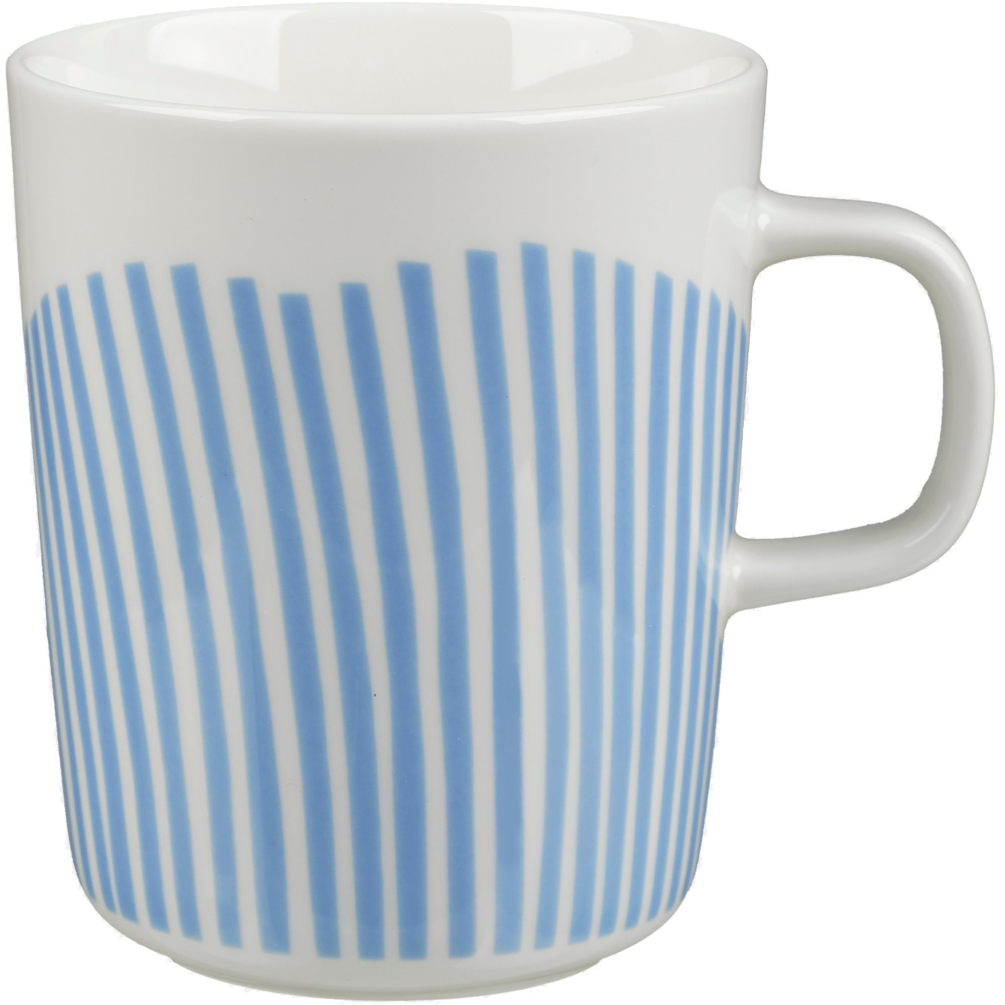 Marimekko Uimari mugg, 2,5 dl, vit/ljusblå