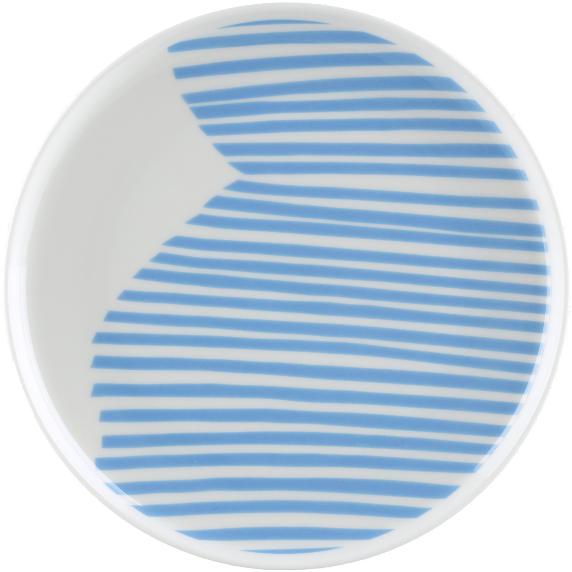 Marimekko Uimari tallerken, Ø 20 cm, hvid/lyseblå