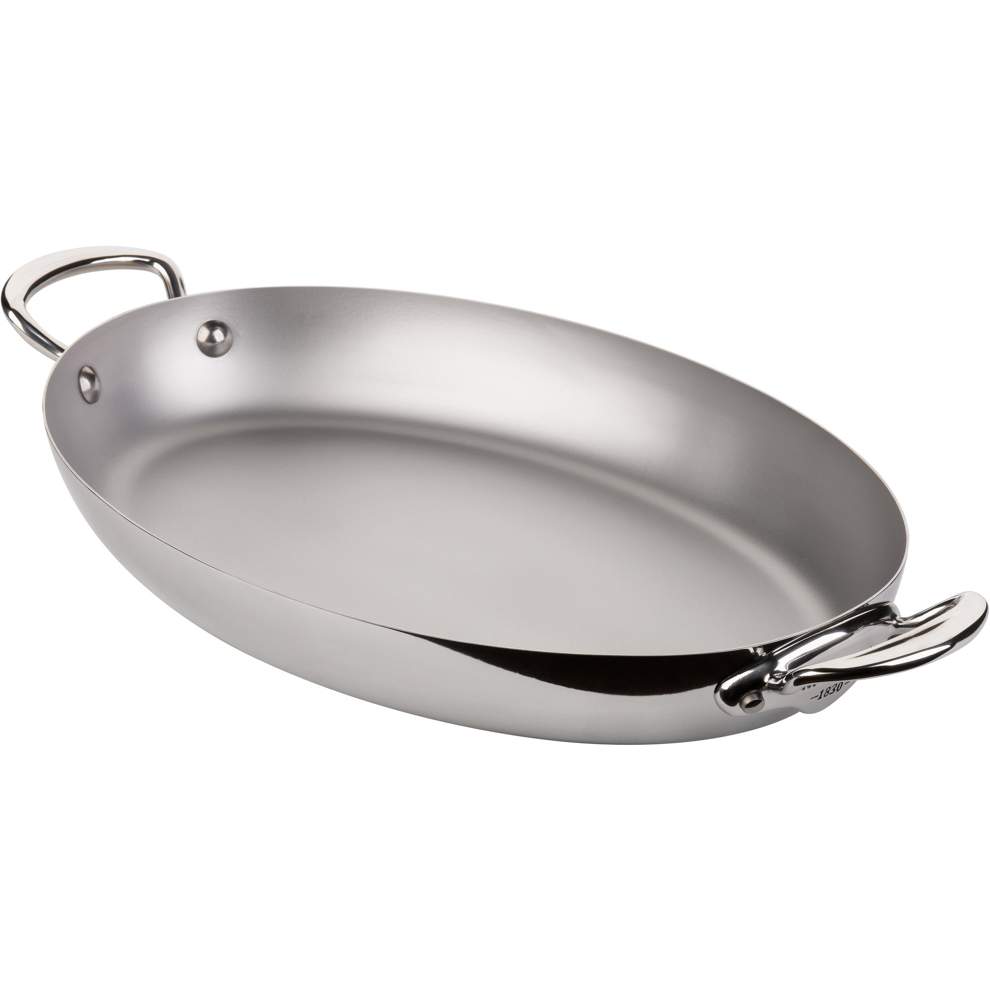 Mauviel Cook Style oval pande i rustfrit stål