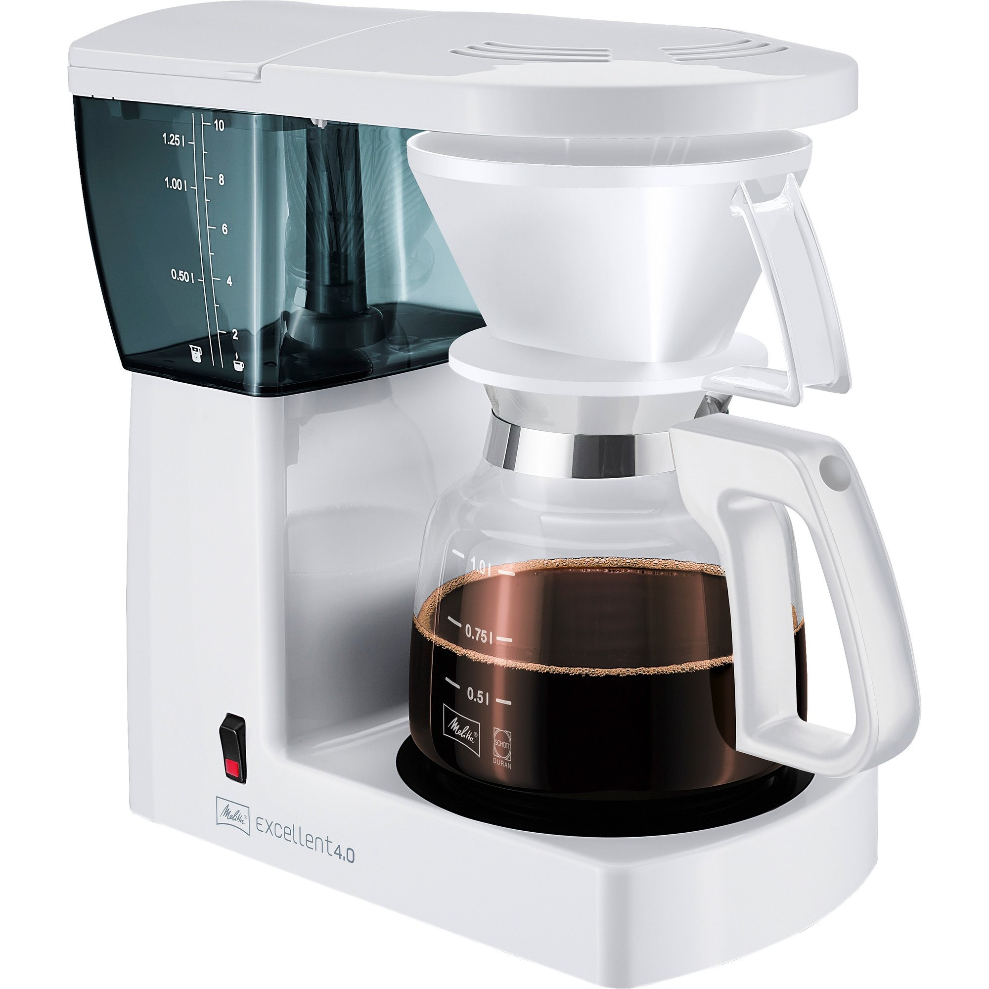 Melitta kaffemaskine - Excellent 4.0 - Hvid