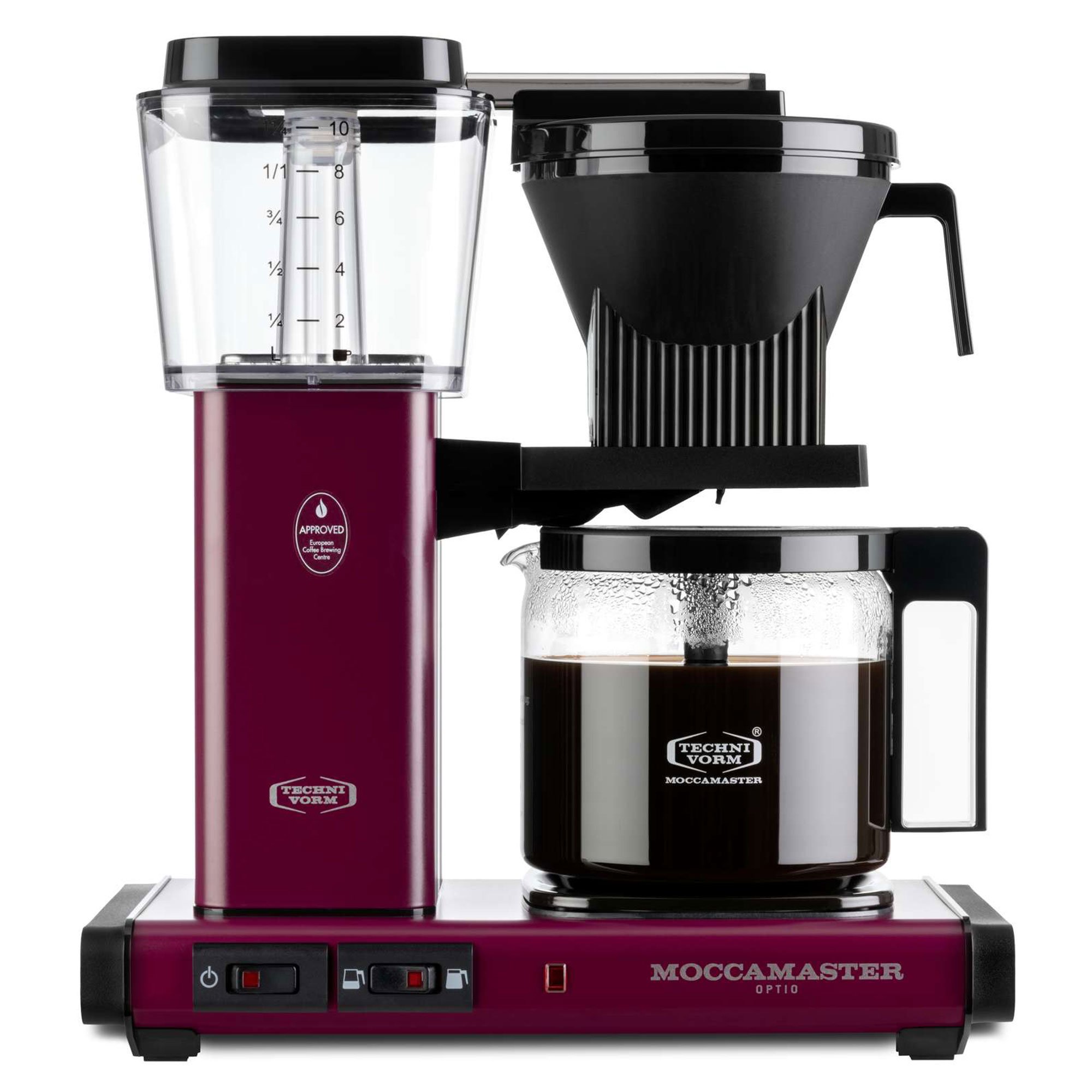 Moccamaster Optio kaffemaskine 1,25 liter cherry