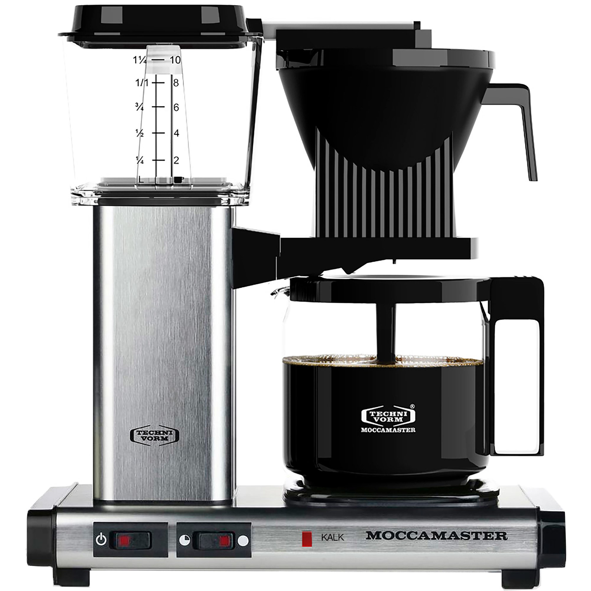 Läs mer om Moccamaster Automatic S Kaffebryggare, Brushed Silver