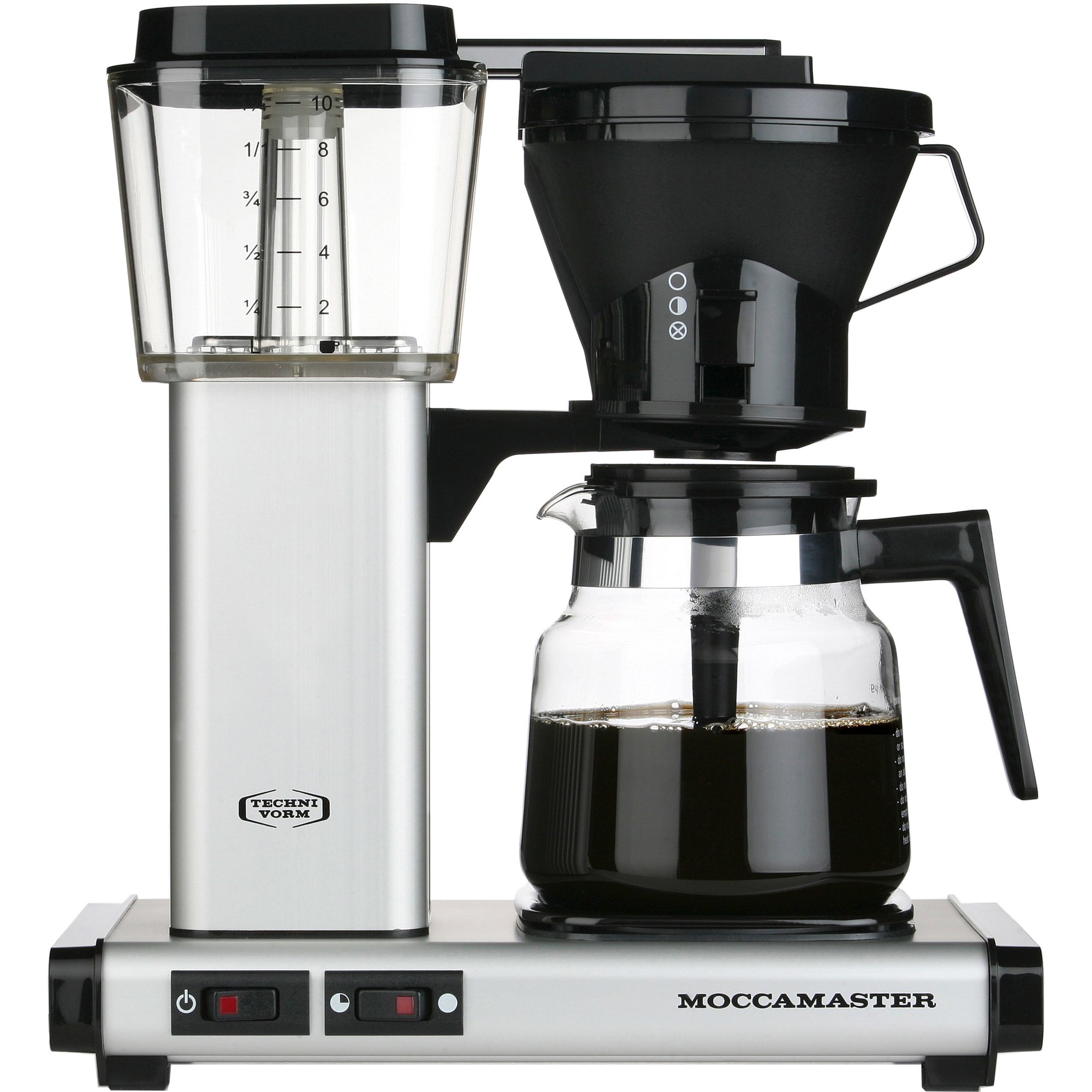 12: Moccamaster Manual Kaffemaskine, Mat Sølv
