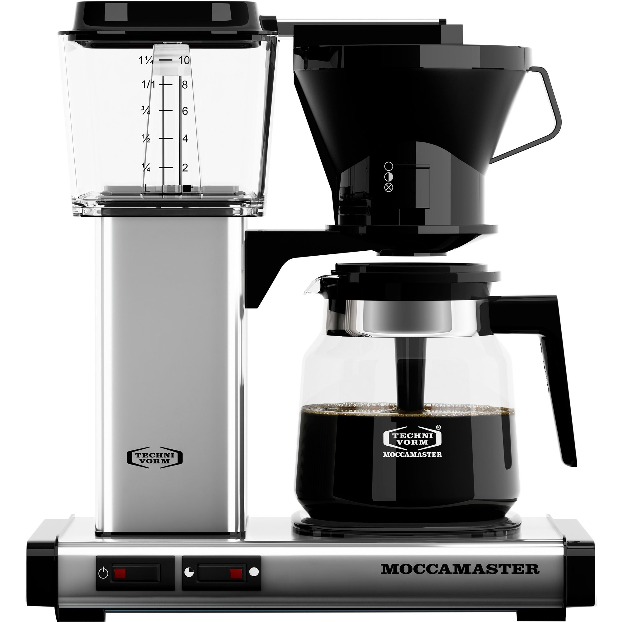 11: Moccamaster Manual Kaffemaskine, Poleret Sølv