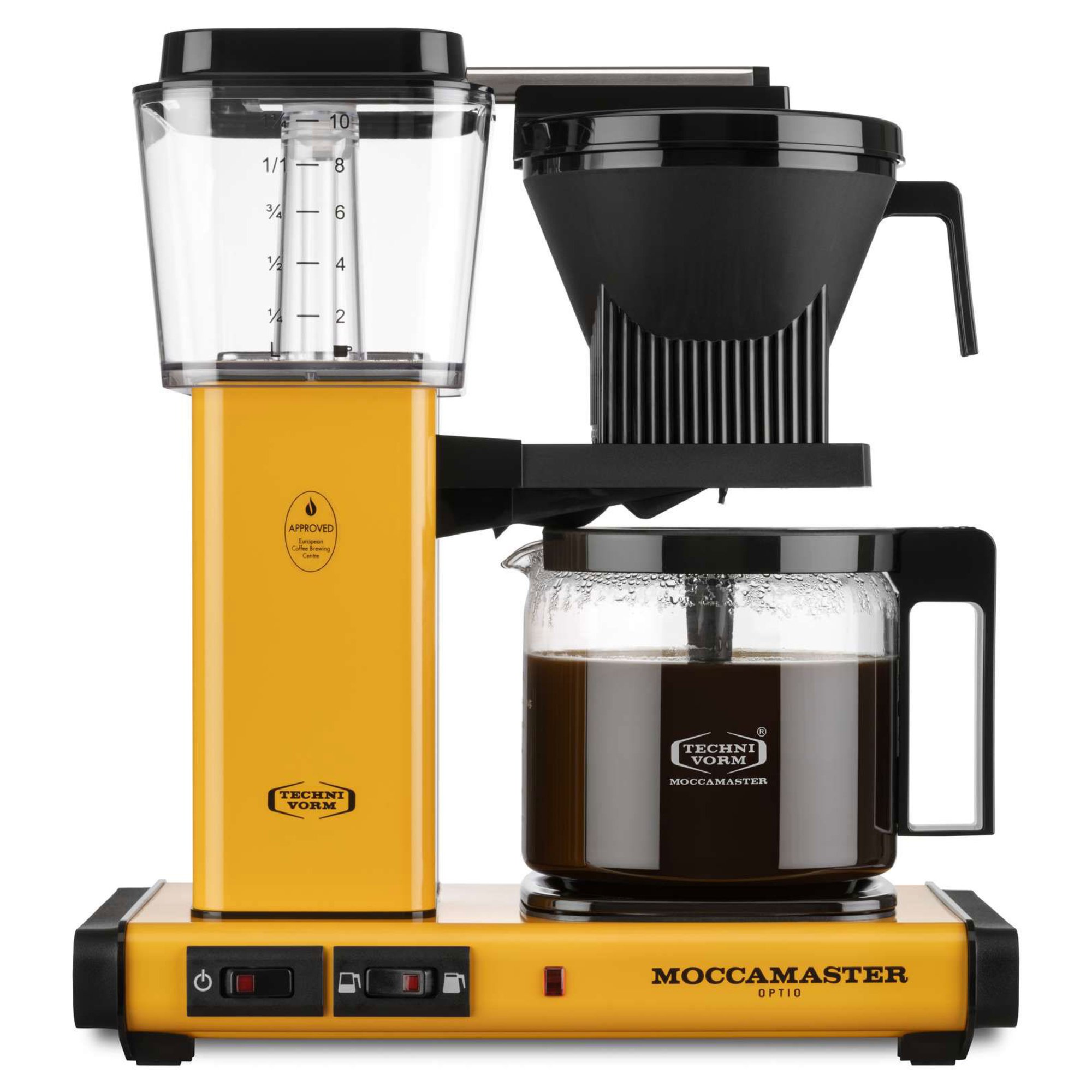 Moccamaster Optio kaffetrakter 1,25 liter, yellow pepper Kaffebrygger