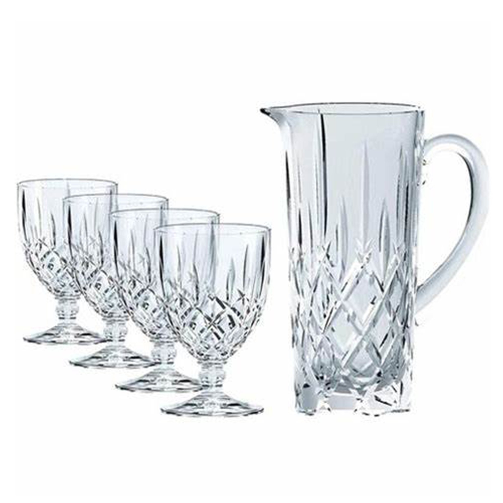 Nachtmann Noblesse glas med pitcher, set om 5 delar