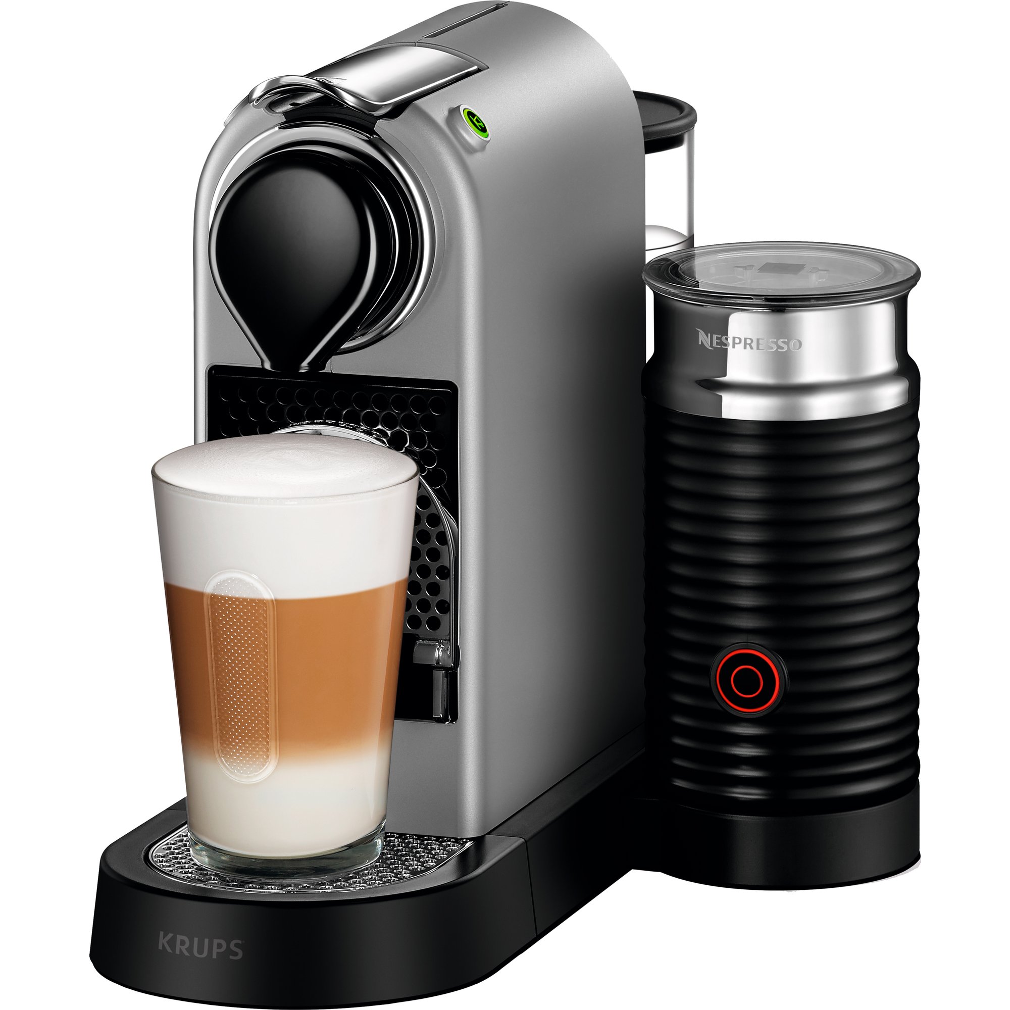 Nespresso CitiZ & Milk kaffemaskin, 1 liter, silver
