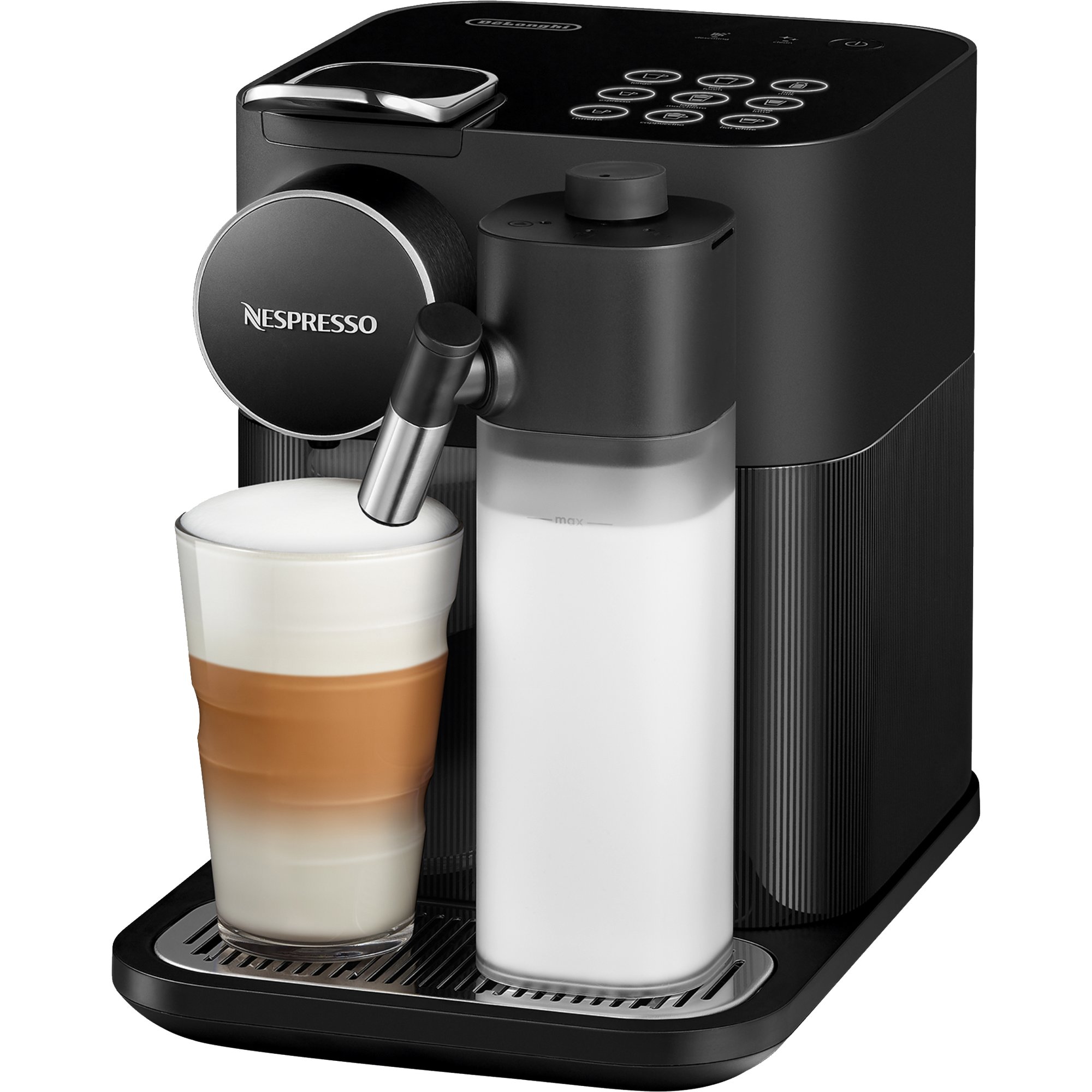 Vis stedet lomme Rynke panden Gran Lattissima kaffemaskine, 1,3 liter, sort fra Nespresso