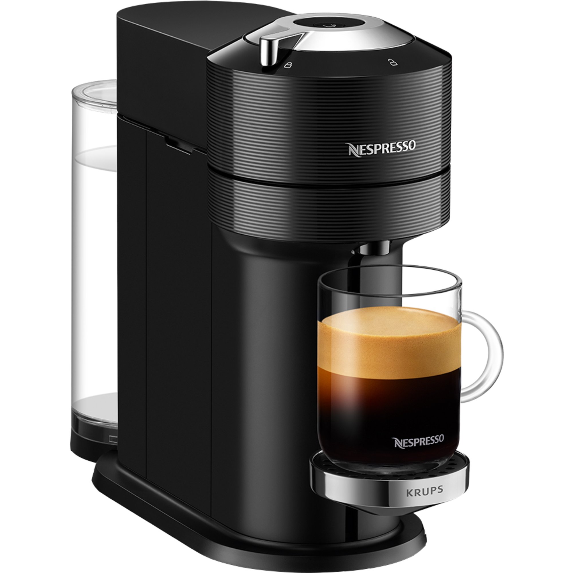 NESPRESSO Vertuo Next Premium kaffemaskine fra Krups - Black