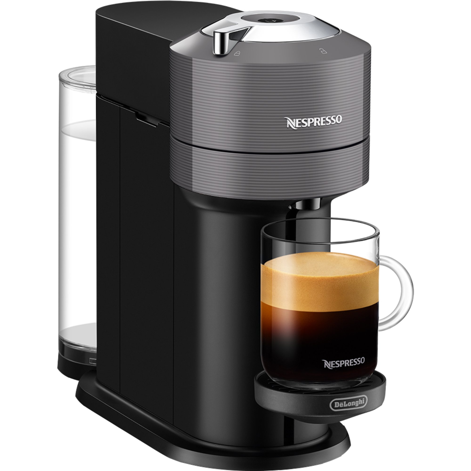 Smuk kvinde Ung hjørne Køb Vertuo Next kaffemaskine, 1 liter, grå fra Nespresso