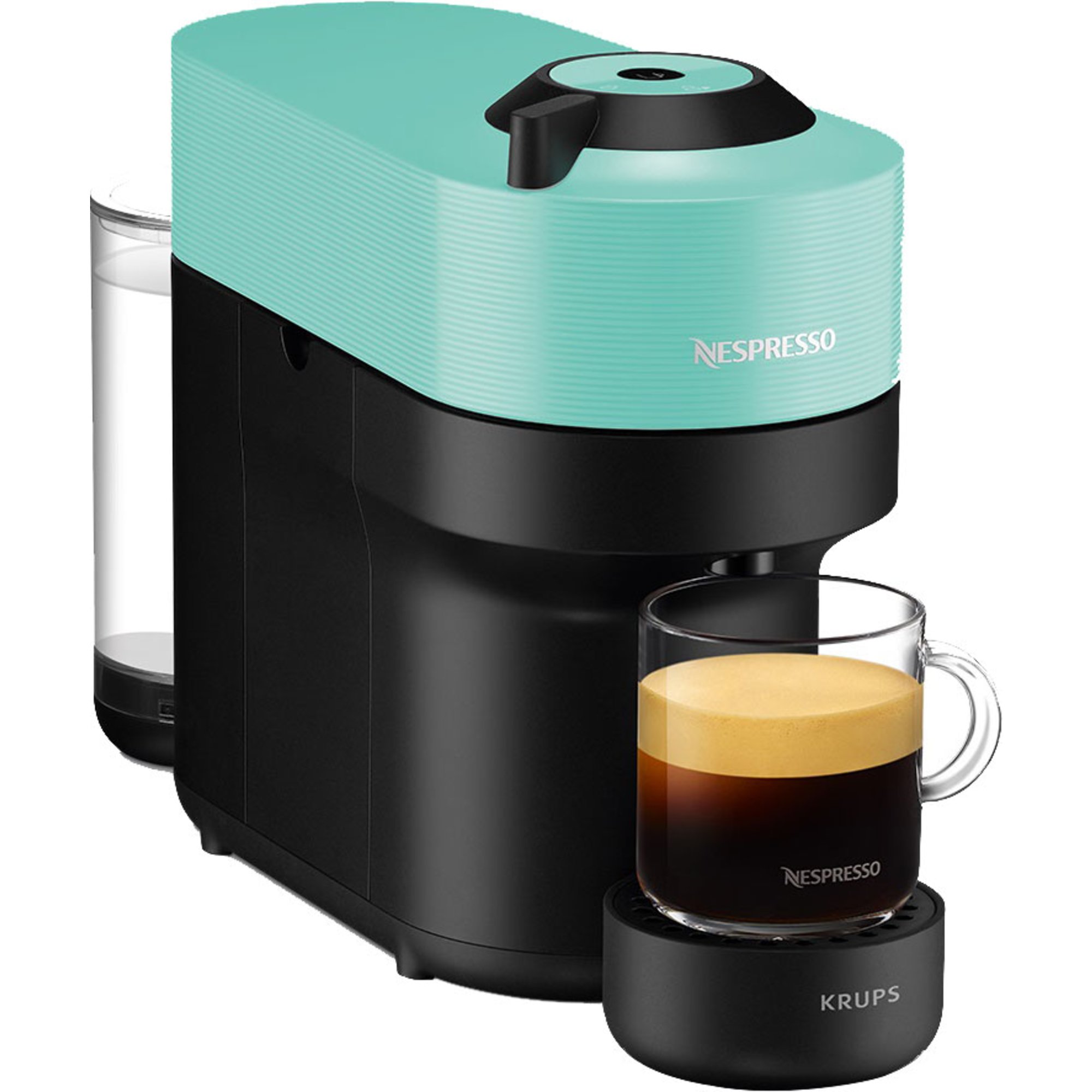 Läs mer om Nespresso Vertuo POP kaffemaskin 0,6 liter, aqua mint