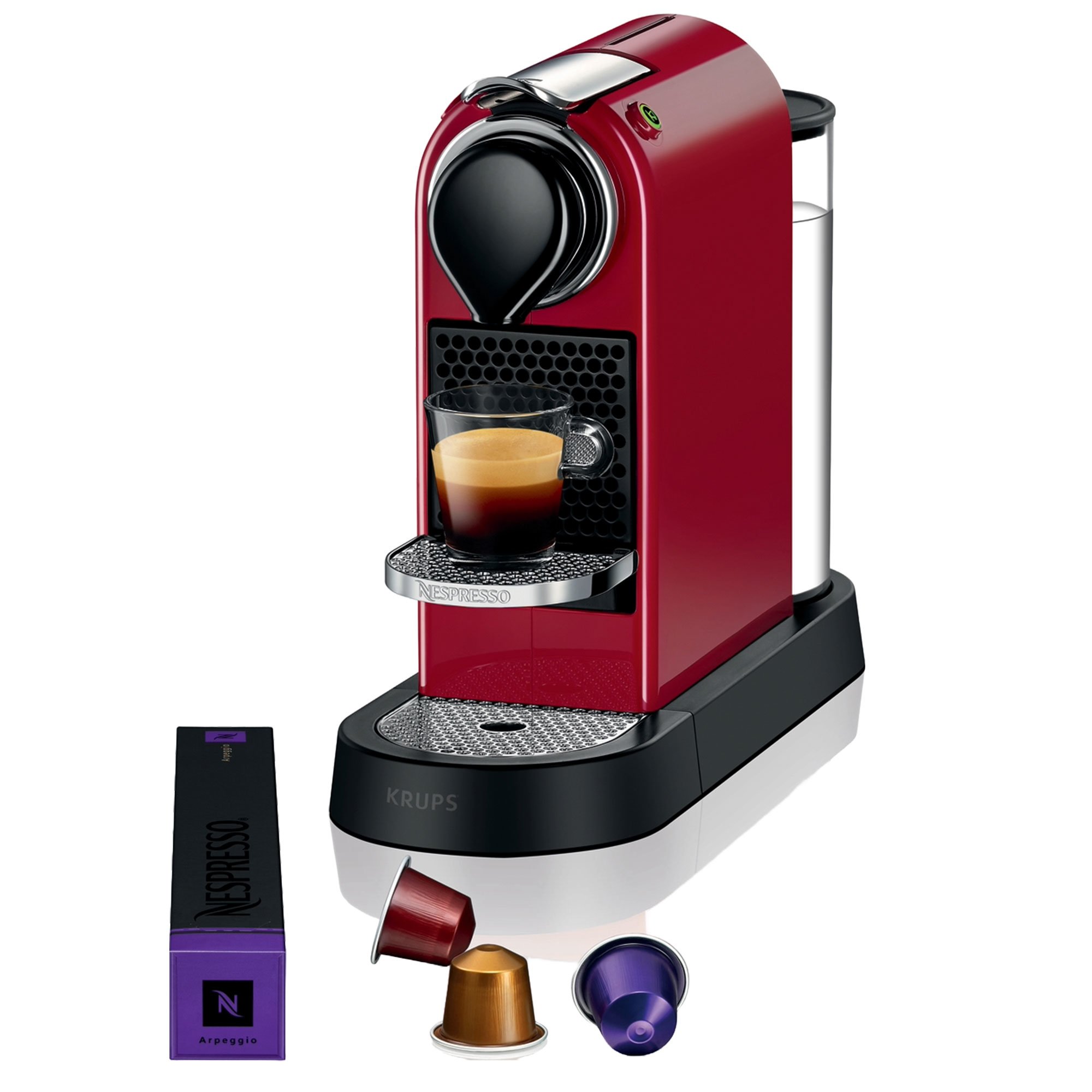 Nespresso CitiZ kaffemaskin 1 liter röd