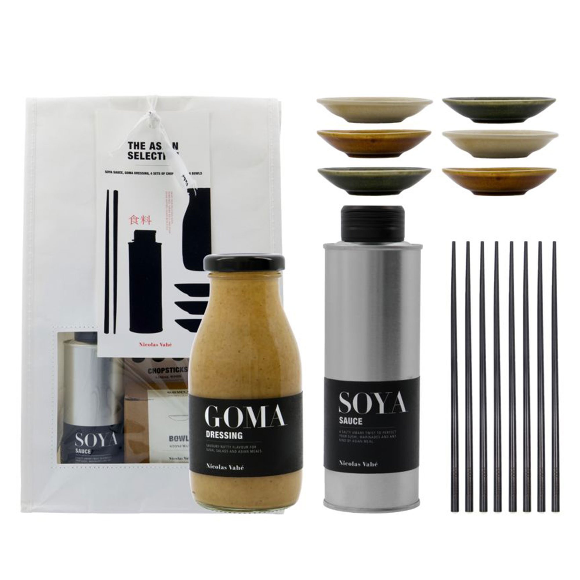 Produktfoto för Nicolas Vahé The Asian Selection goma-dressing + sojasås, 2 x 25 cl