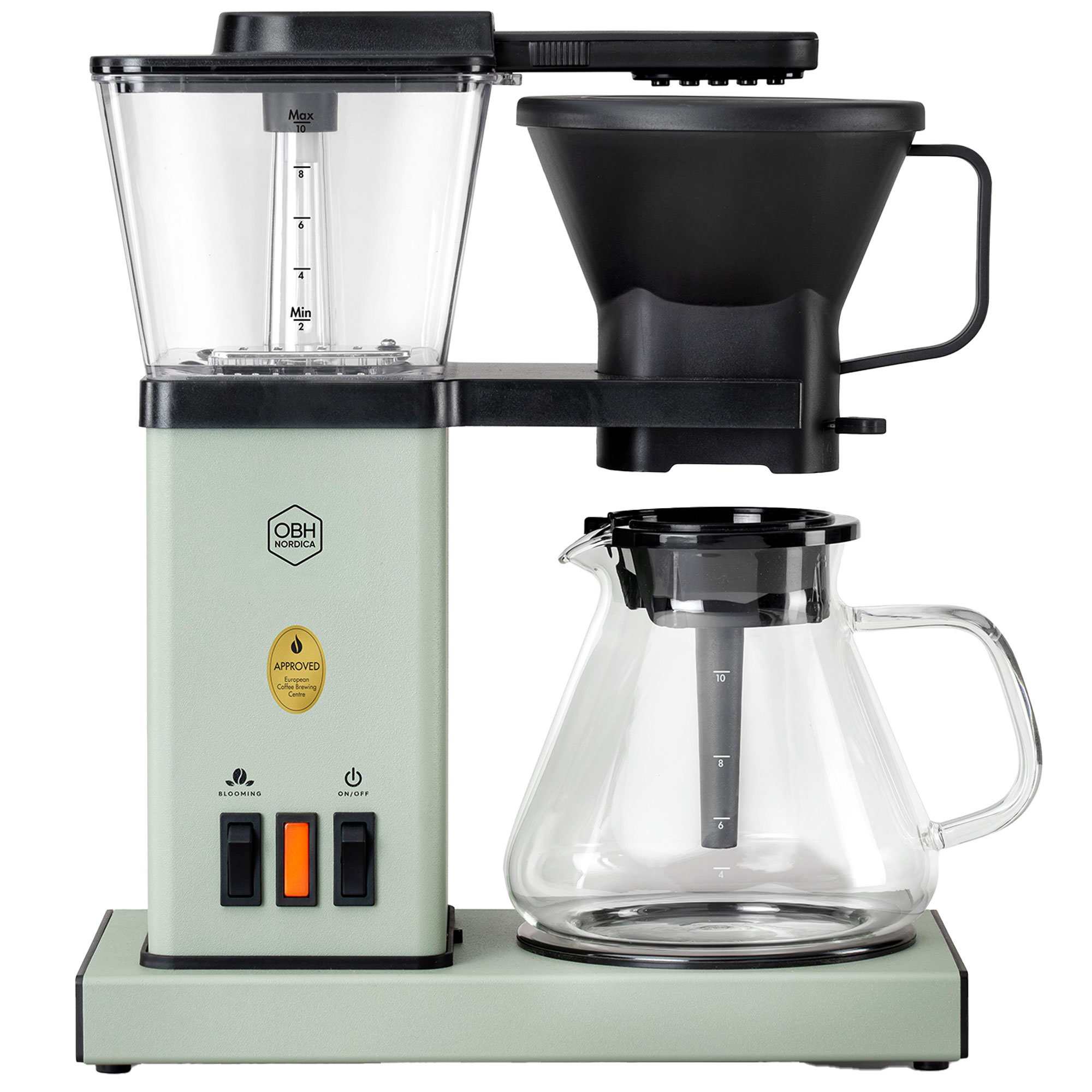 OBH Nordica Blooming Prime kaffemaskin 1,25 liter misty green