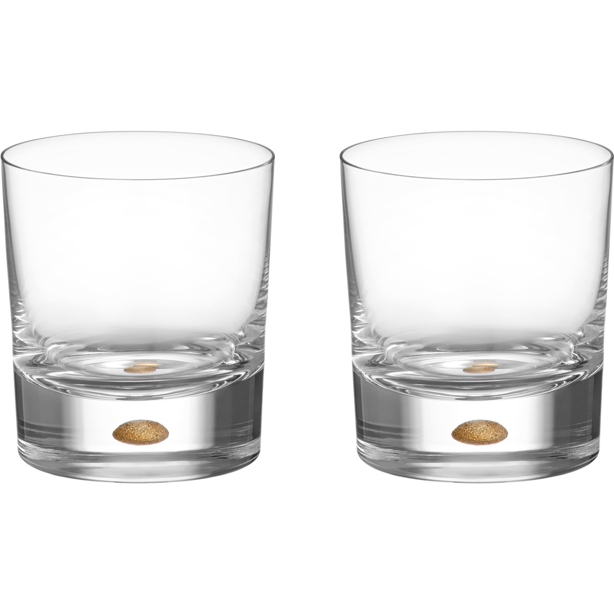 Läs mer om Orrefors Intermezzo Double Old Fashioned drinkglas 25 cl, guld