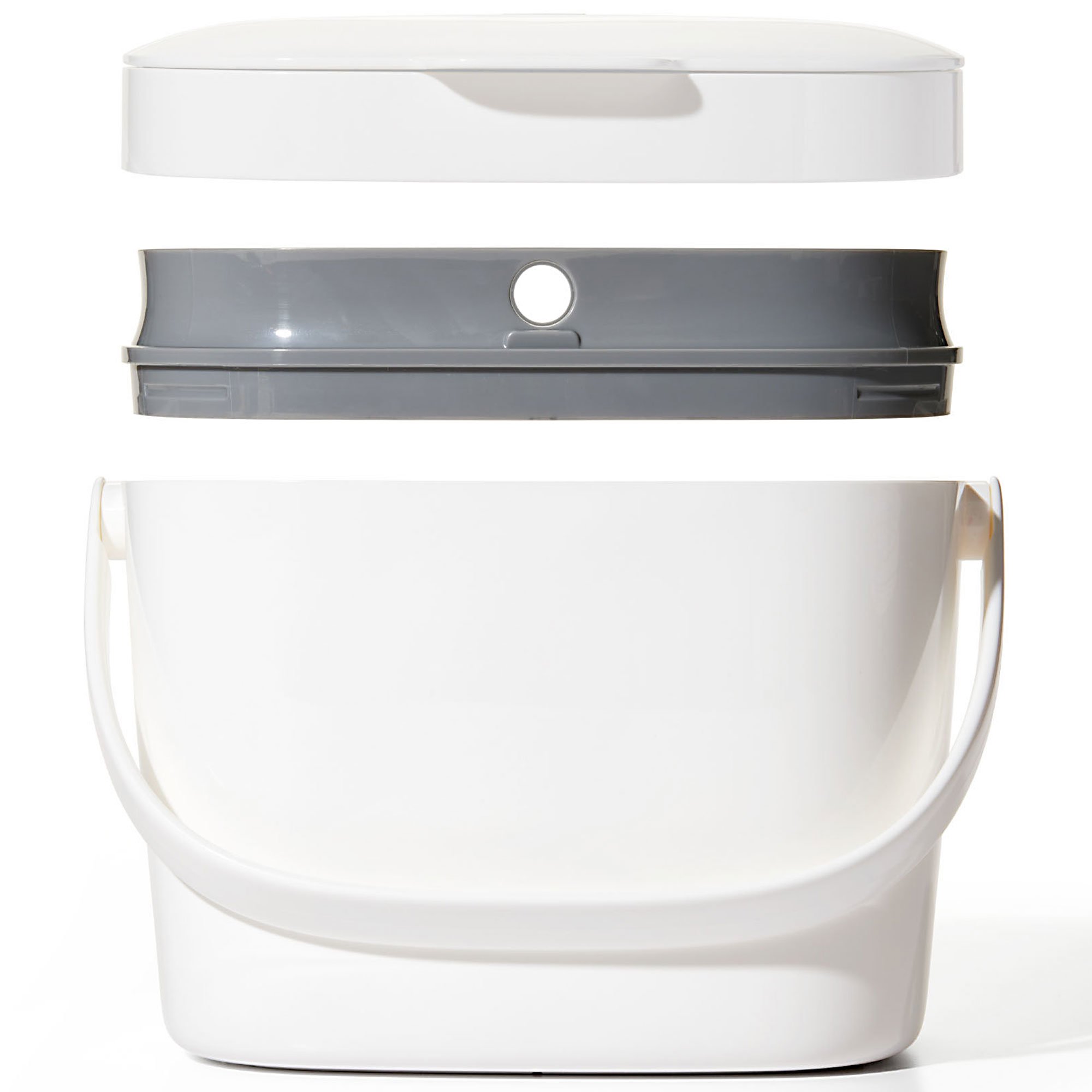 OXO Easy-Clean kompostbehållare 66L vit