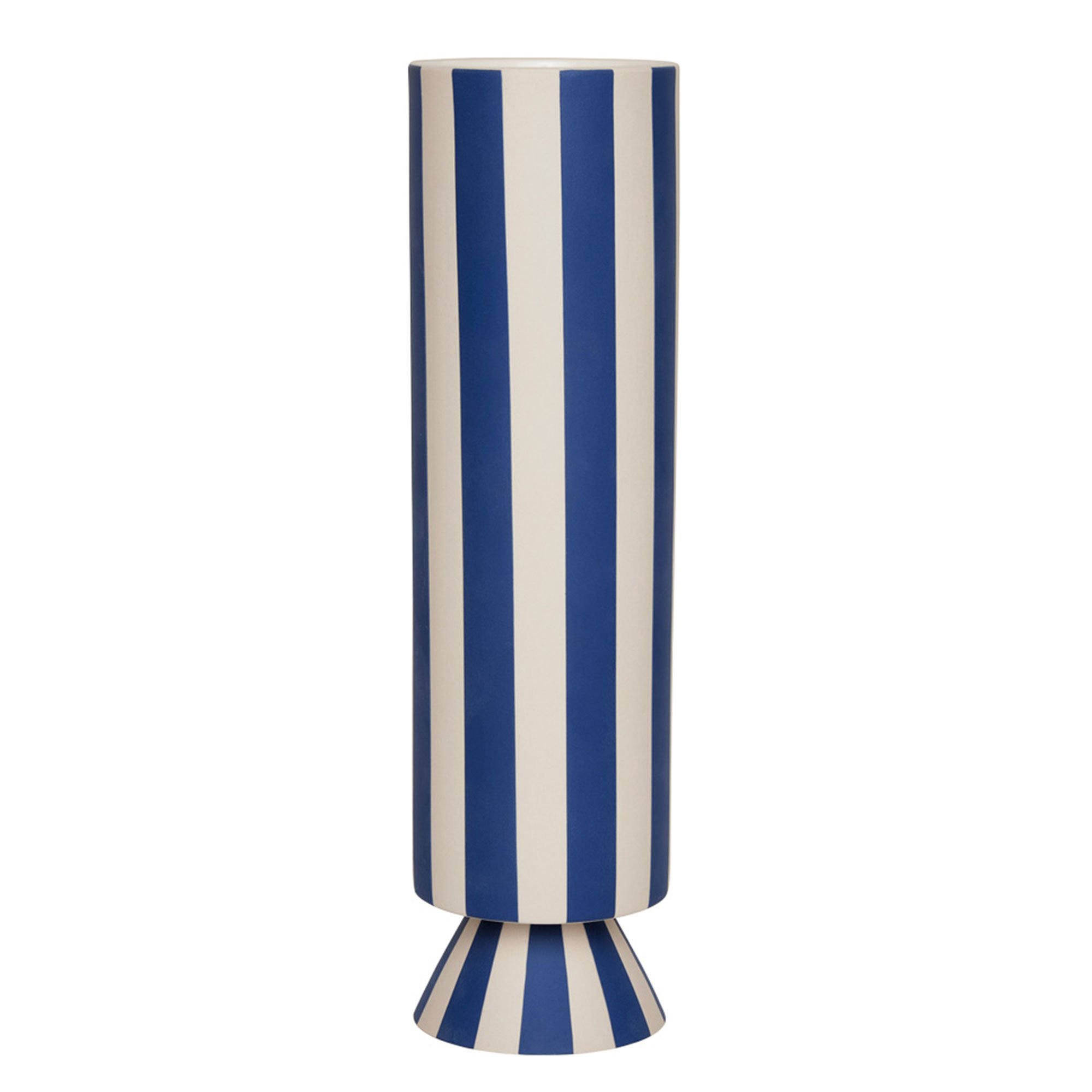 OYOY Toppu vase 31 cm hvit/blå