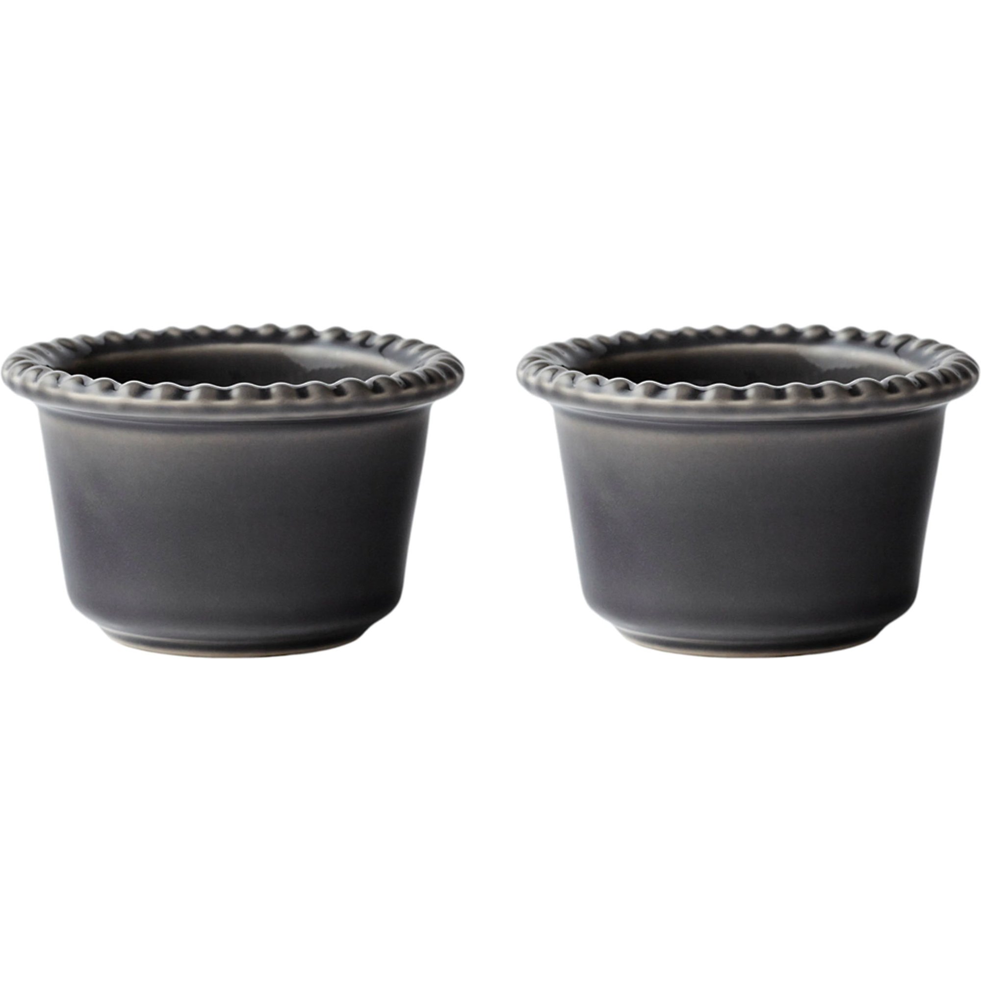 PotteryJo Daria 12 cm serveringsskål 2-pack clean grey