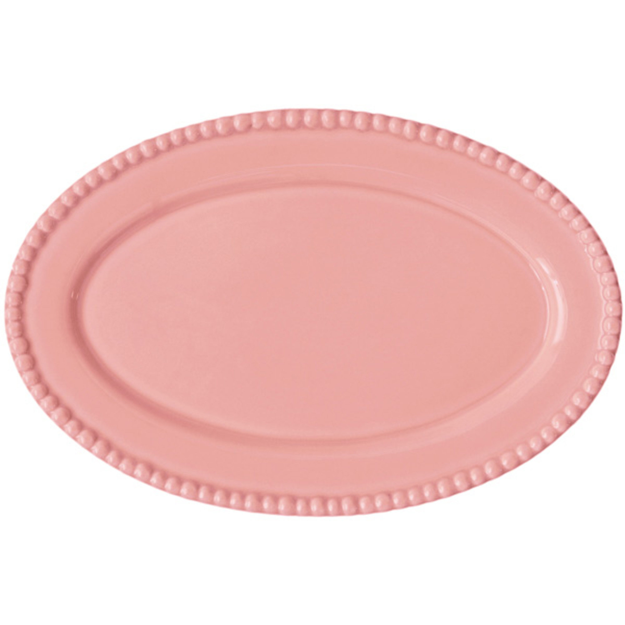 PotteryJo Daria Ovalt Serveringsfad 35 cm Baby Pink