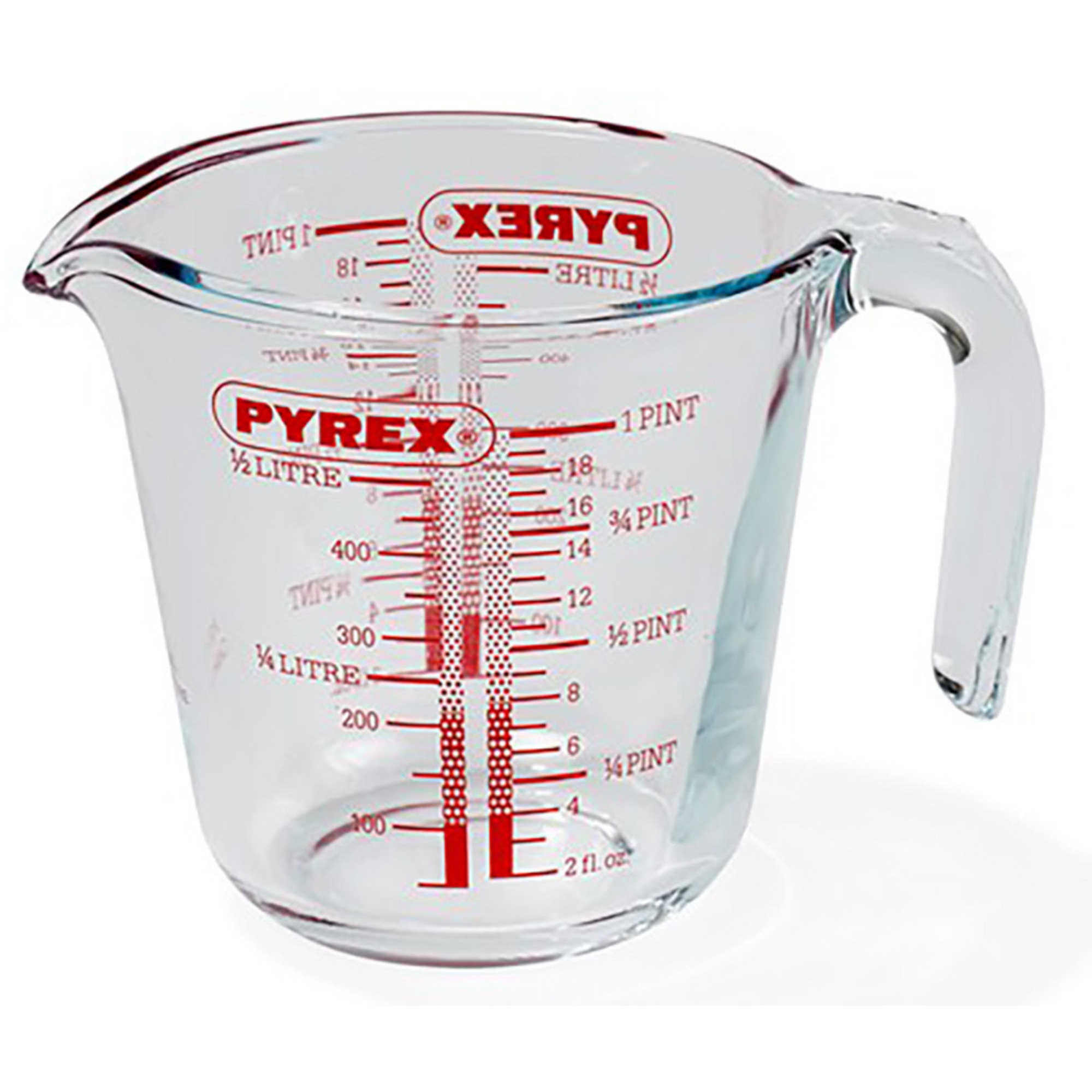Pyrex Målebeger i glass 0,5 liter Målekanne