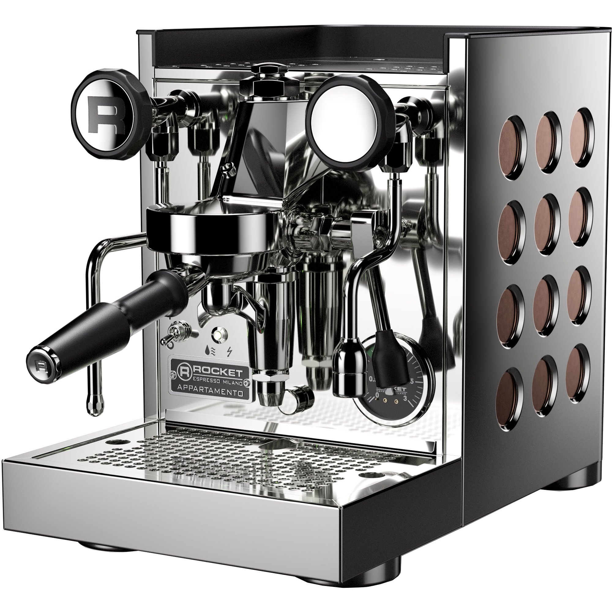 Läs mer om Rocket Appartamento TCA espressomaskin, krom/koppar